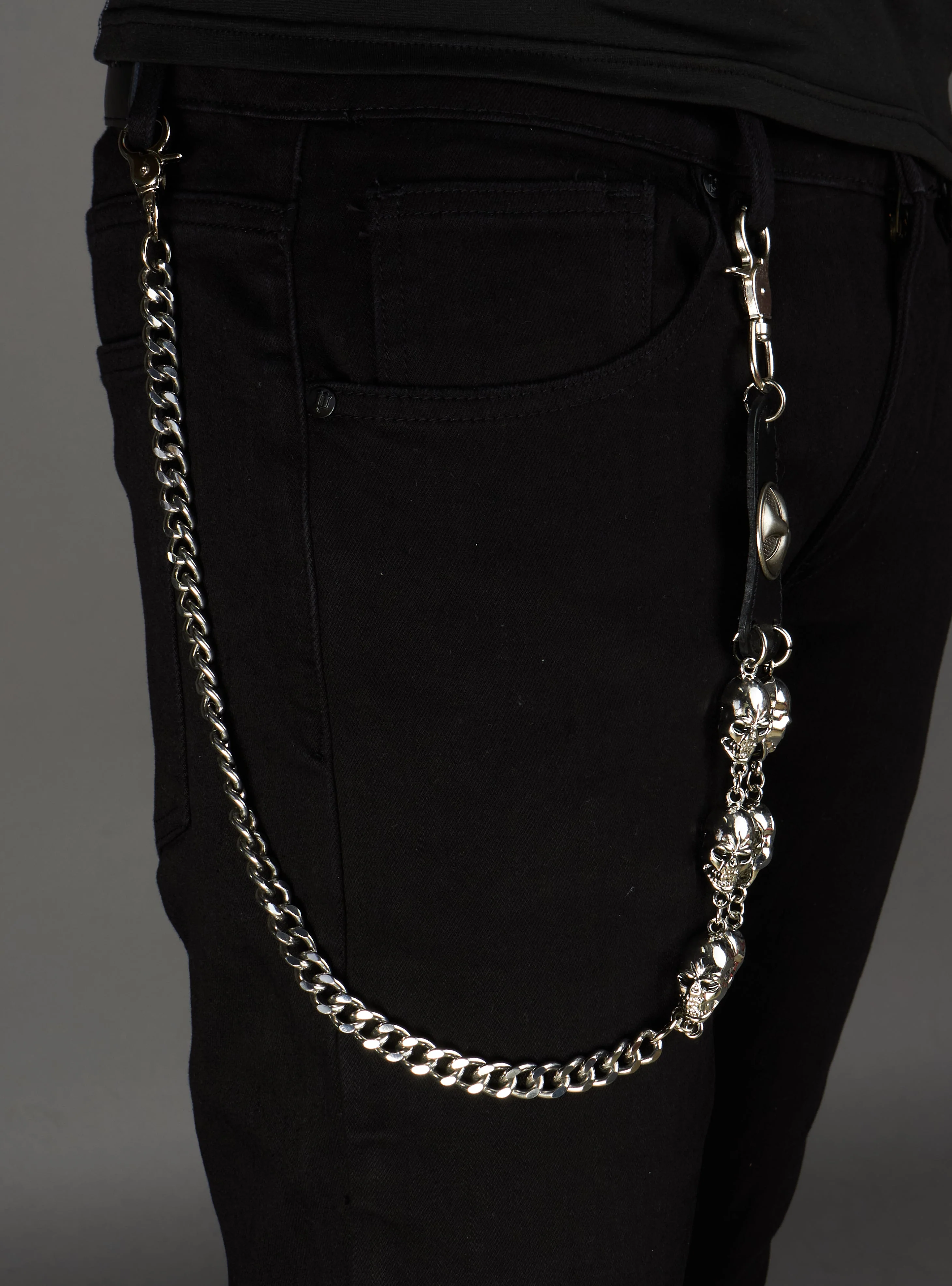 Politics Chain - Emblem Skulls - Silver - 104 - Image 4