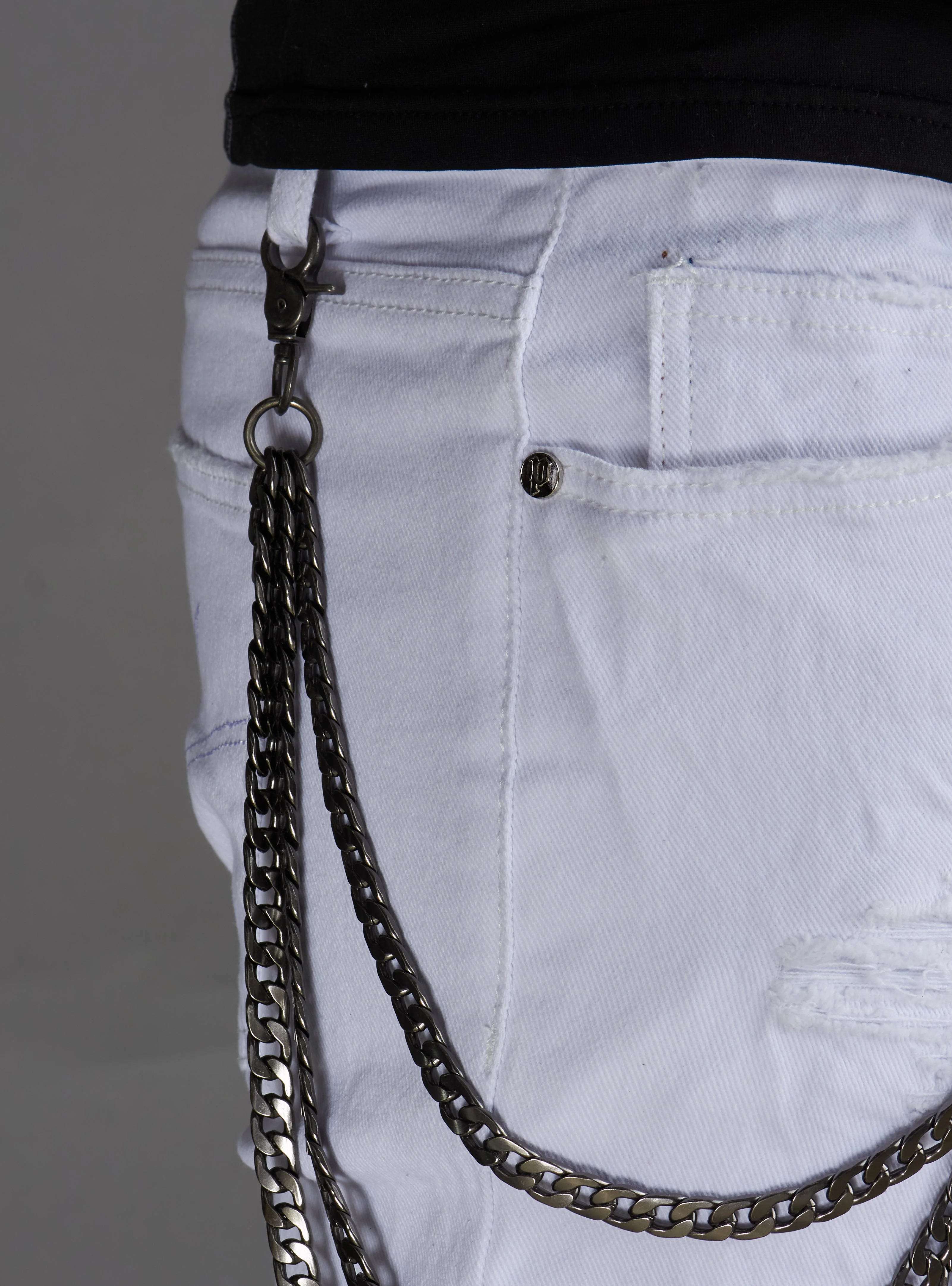 Politics Chain - Skull Head - Gunmetal - 107 - Image 4