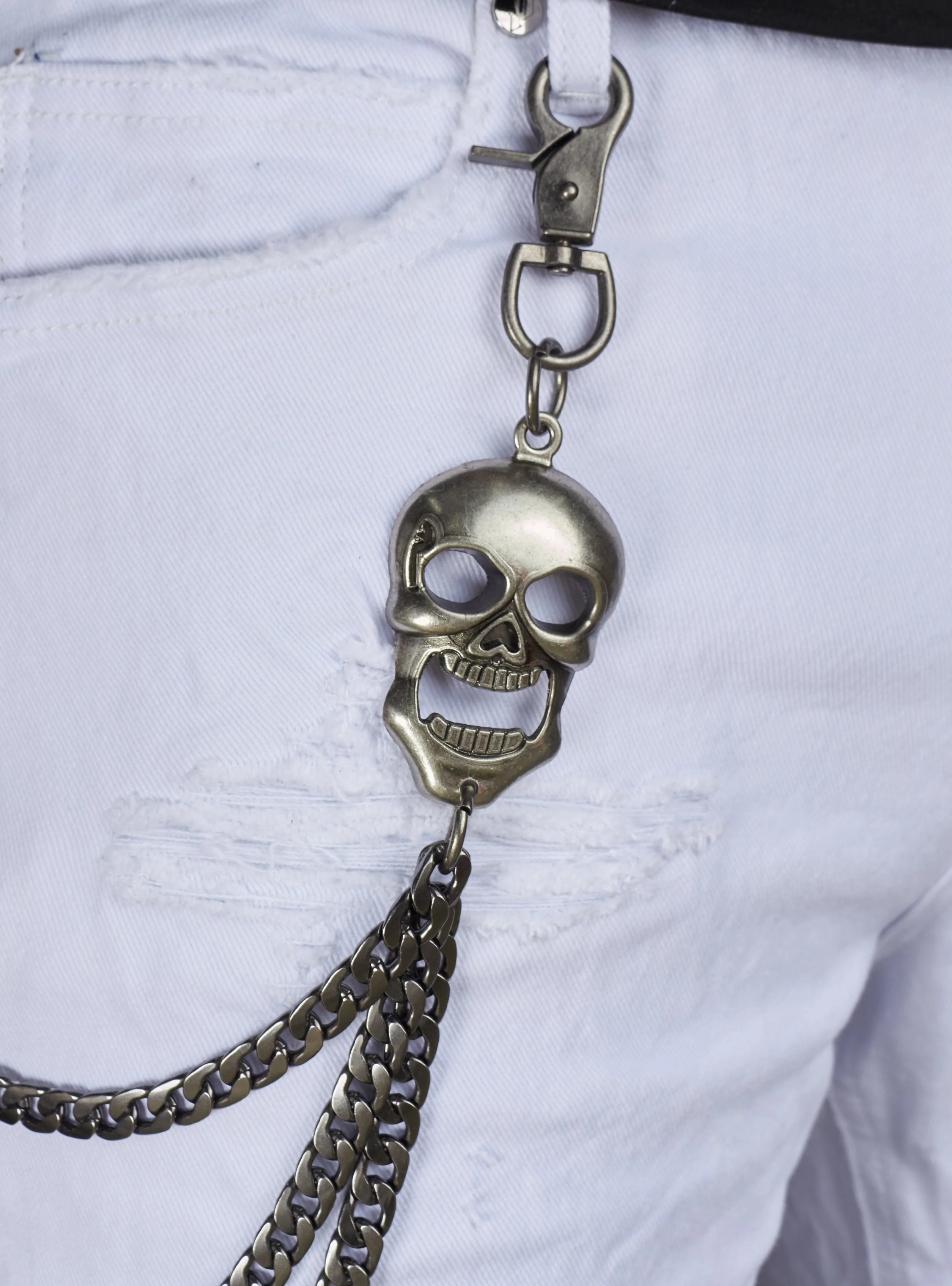 Politics Chain - Skull Head - Gunmetal - 107 - Image 6