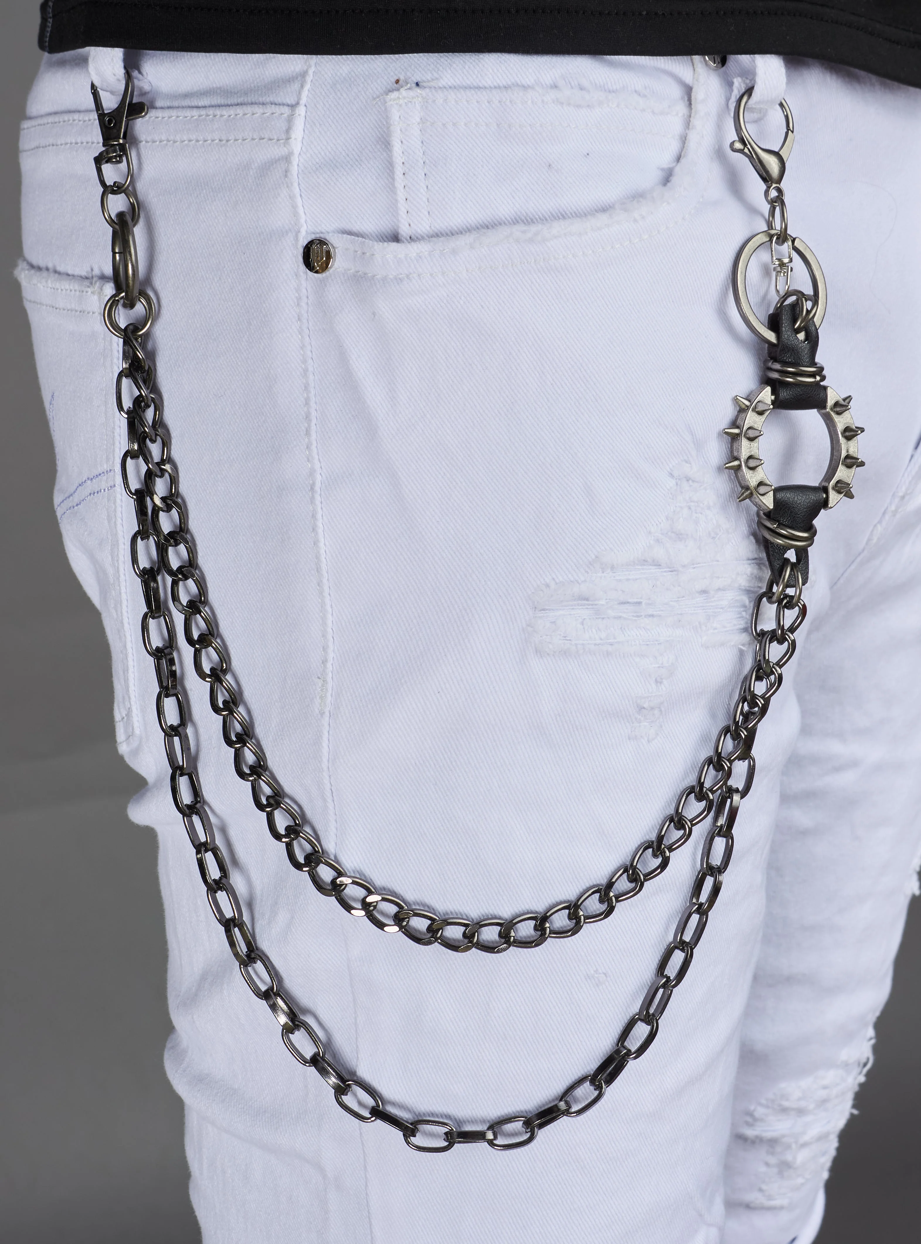 Politics Chain - Spike Emblem - Gunmetal - 108 - Image 3