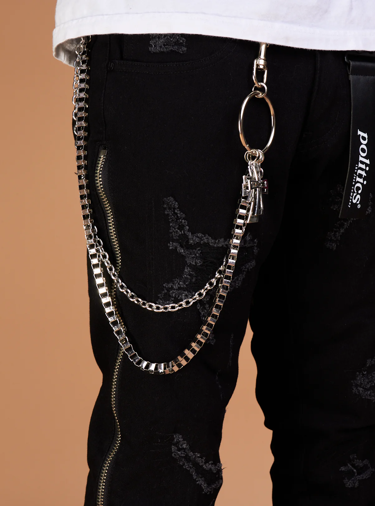Politics Chain - Cross - Silver - Image 3