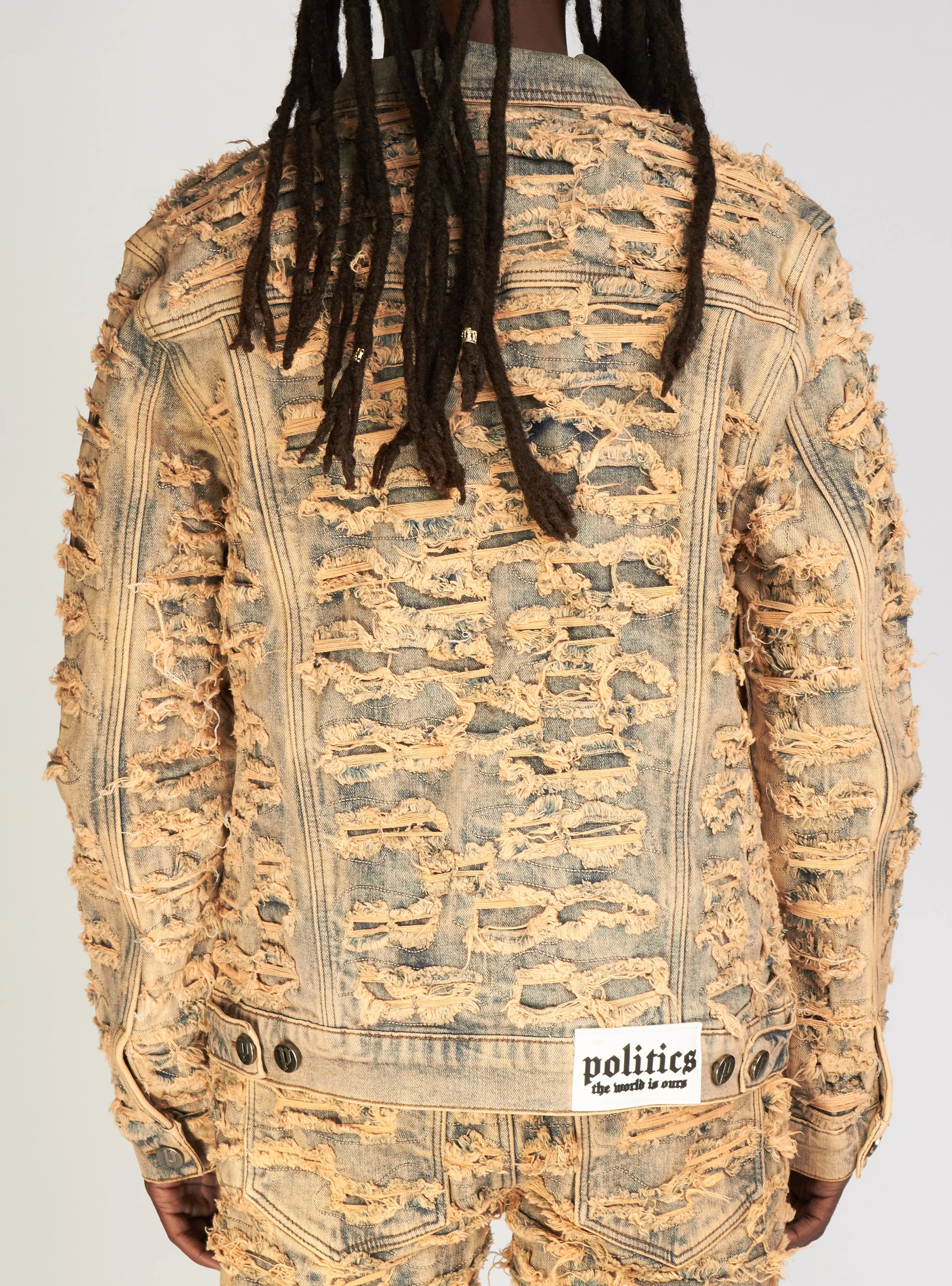 Politics Denim Jacket - Mark - Heavy Sandblast - 554 - Image 3
