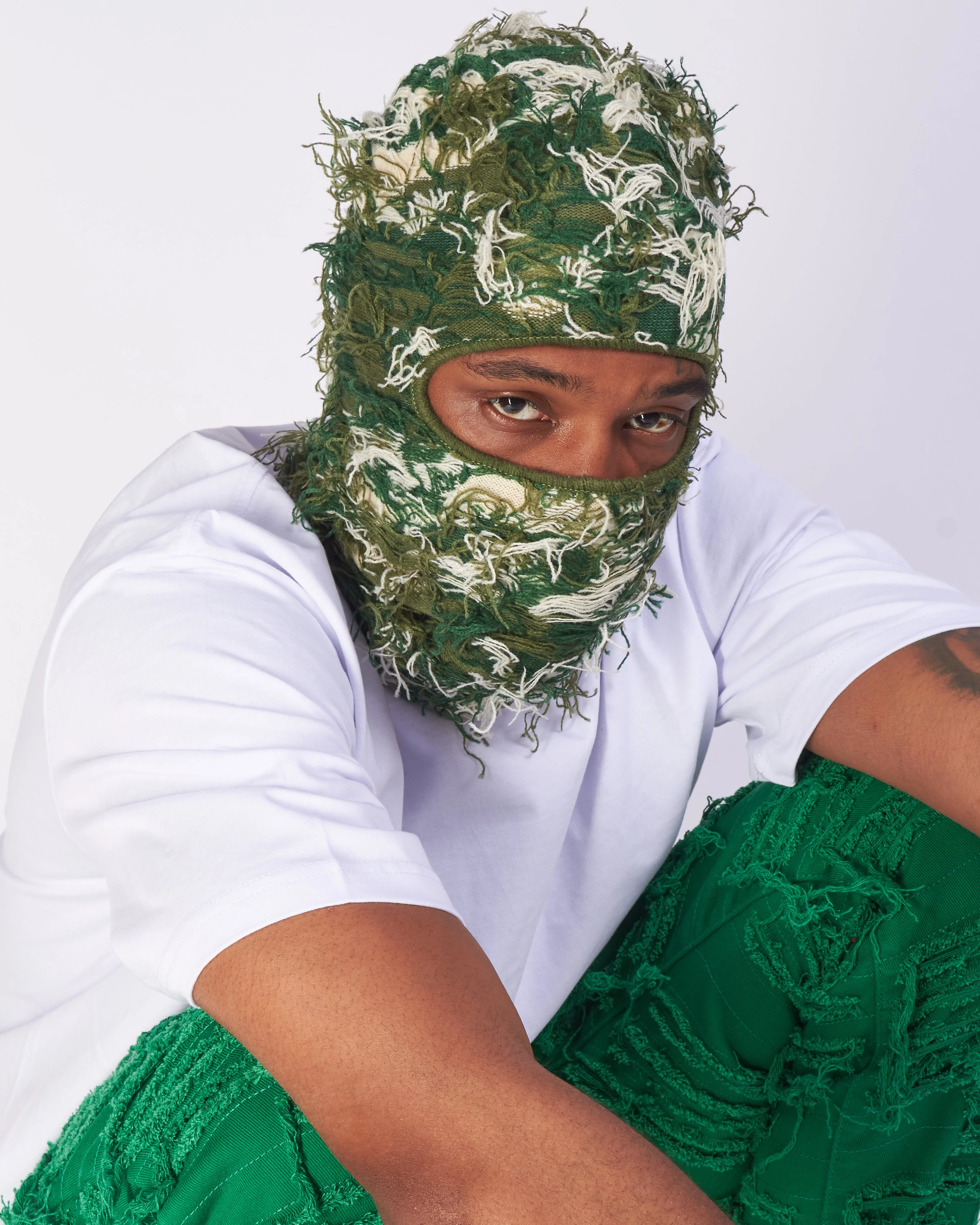 Politics Face Mask - Shiesty - Green And Cream - 084 - Image 4