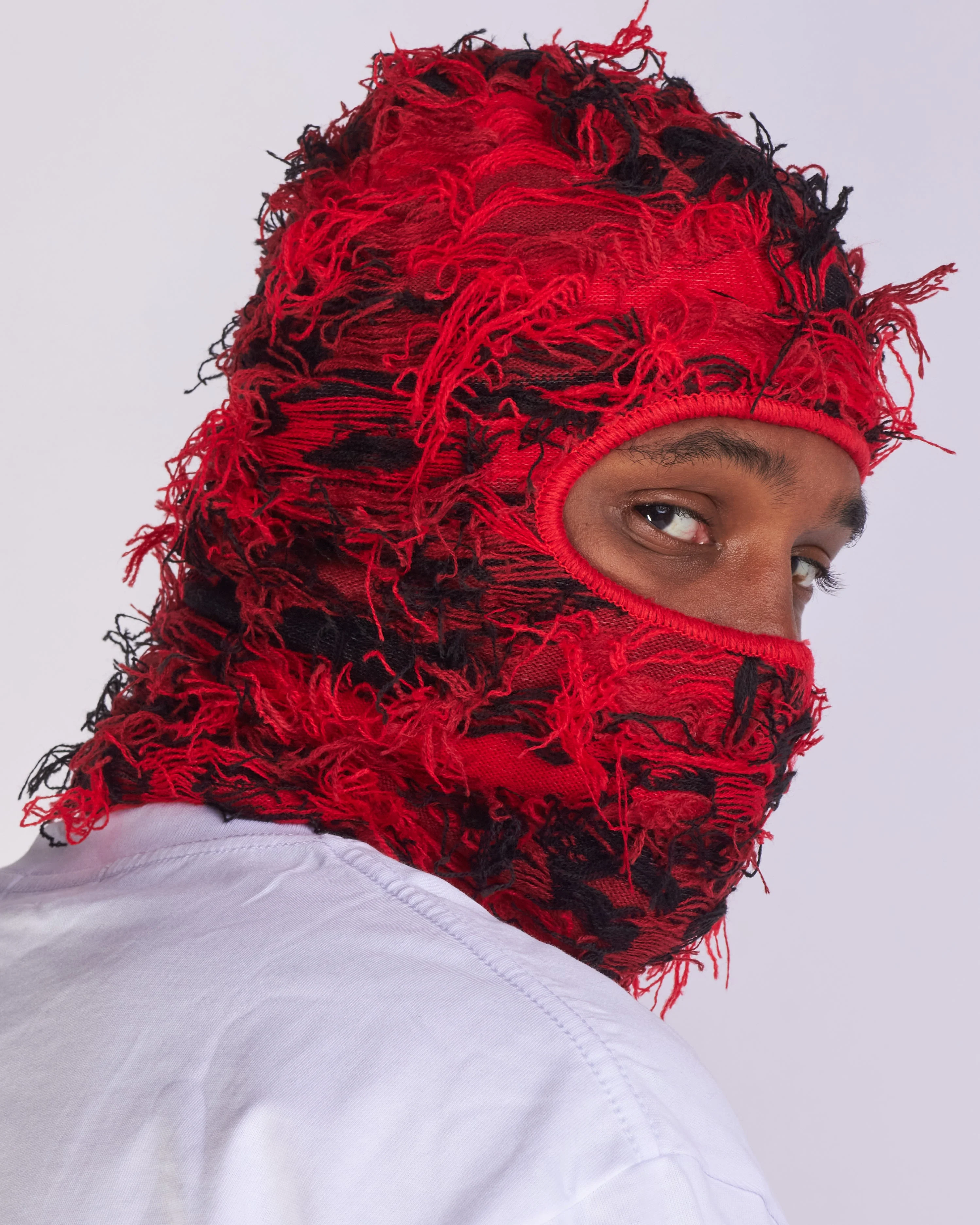 Politics Face Mask - Shiesty - Red and Black - 085 - Image 4