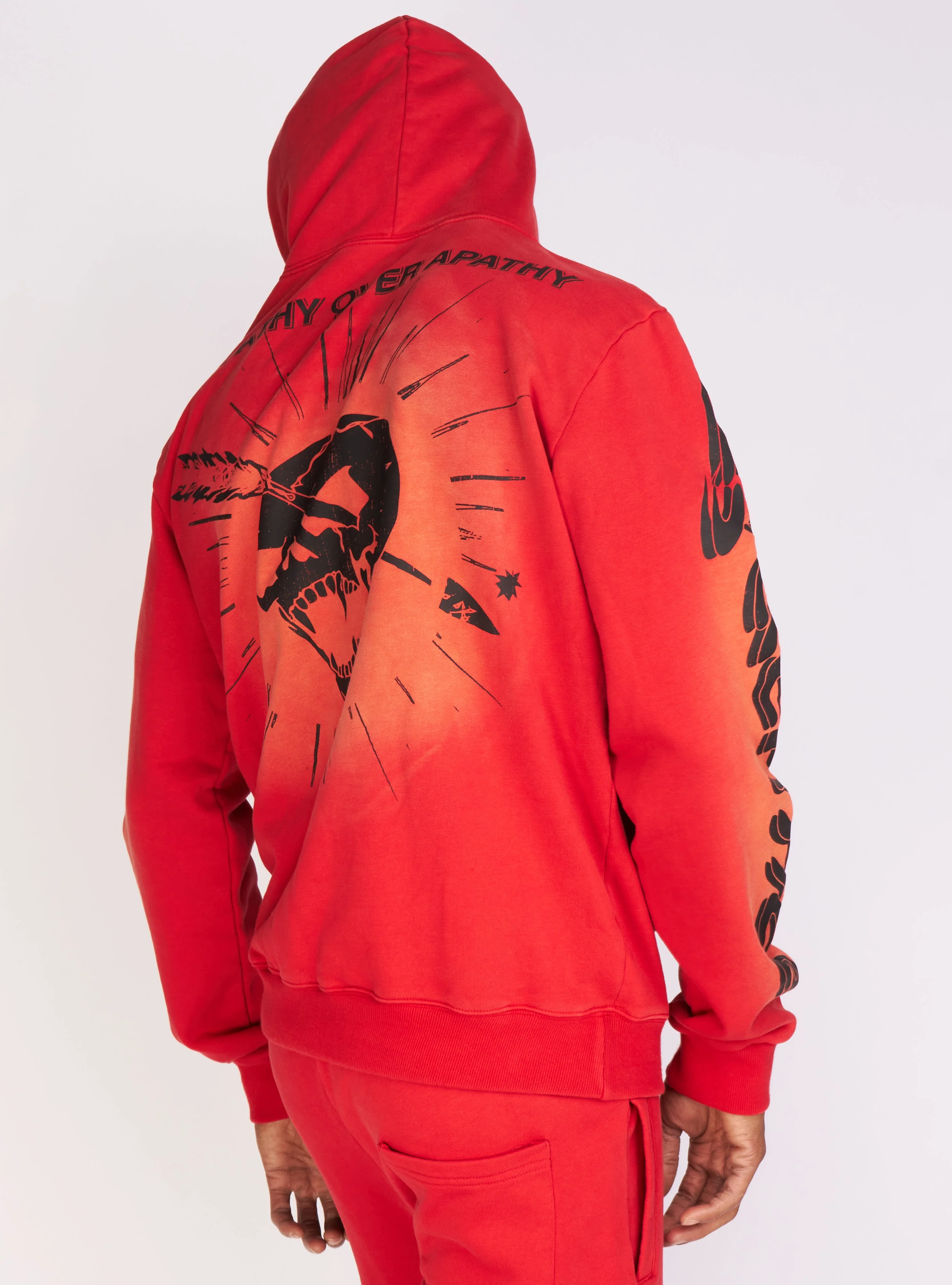Politics Hoodie - Dennis - Red Wash - 722 - Image 2