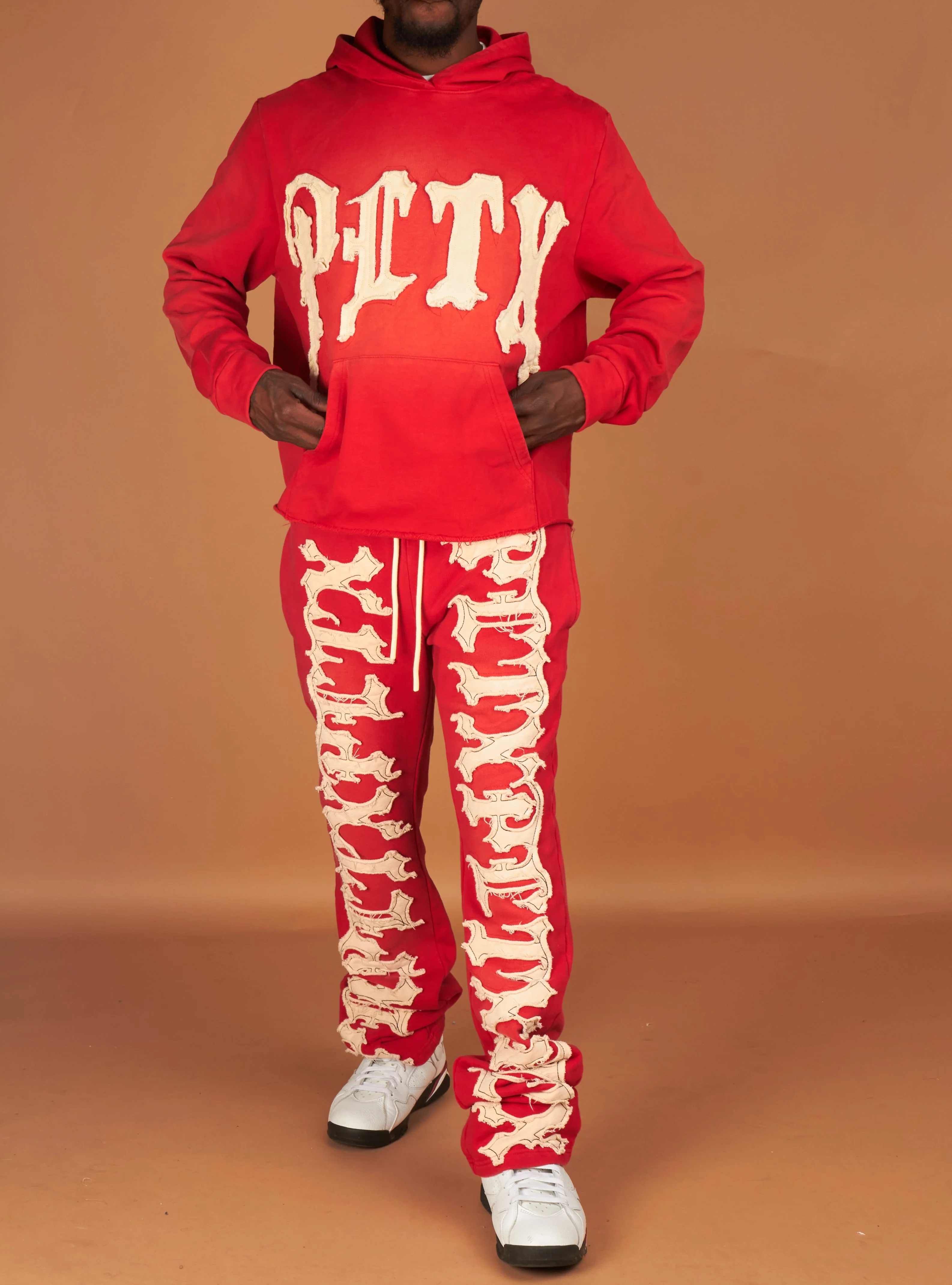 Politics Hoodie - Hale - Red and Cream - 301 - Image 5
