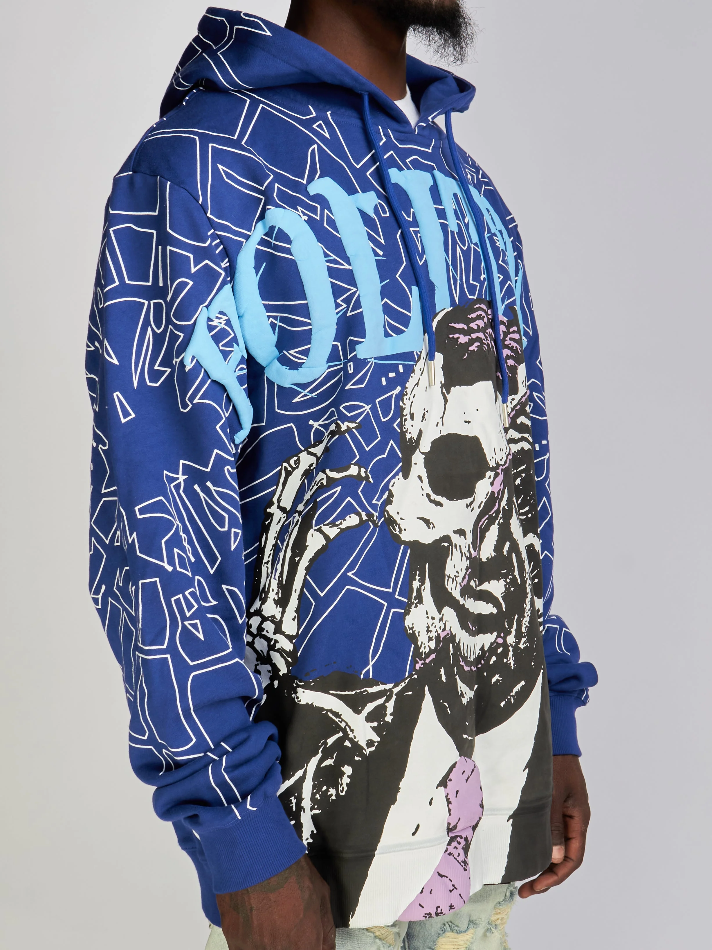 Politics Hoodie - Miller - Blue - 302 - Image 3