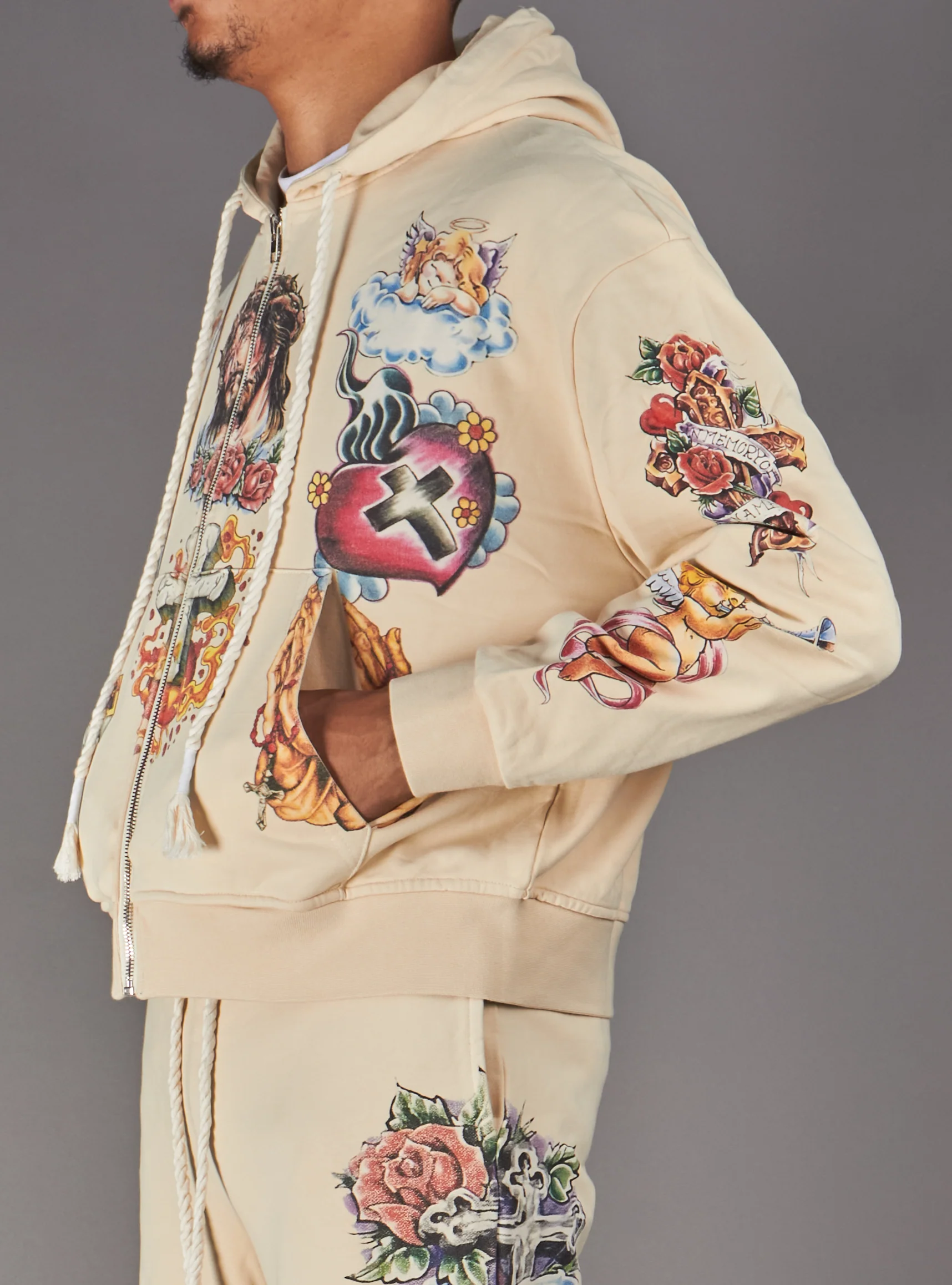 Politics Hoodie - Nivin - Beige - 340 - Image 6