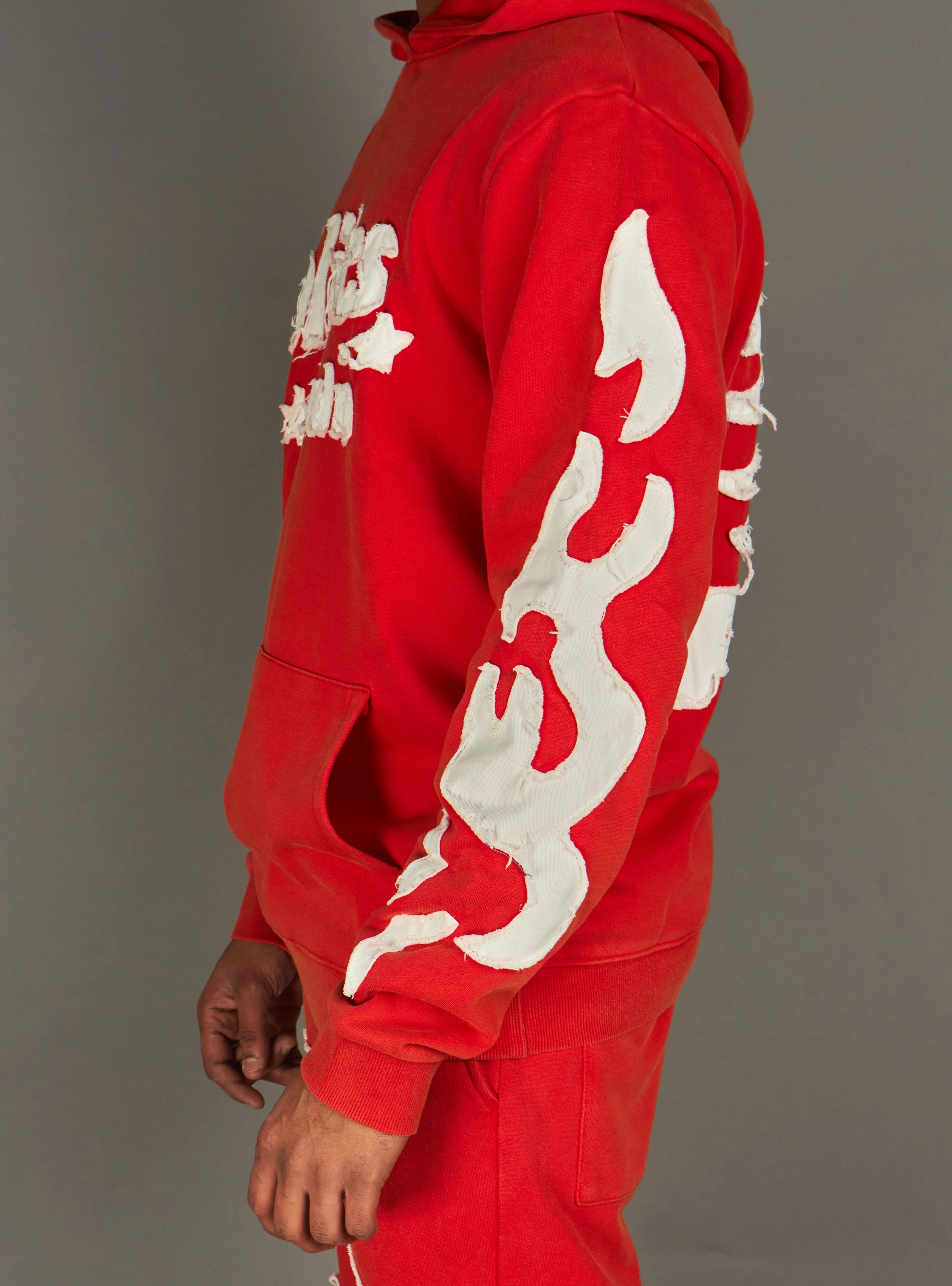 Politics Hoodie - Oz - Red WASH - 605 - Image 5