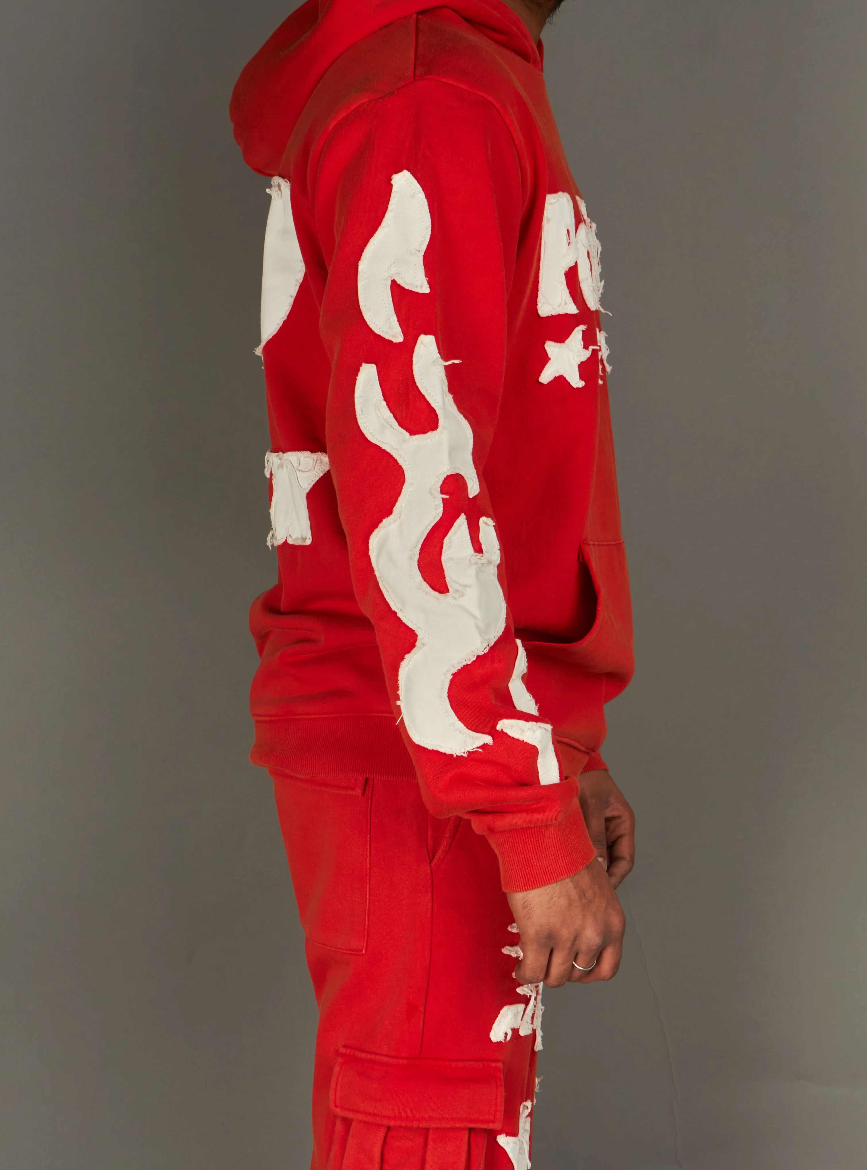 Politics Hoodie - Oz - Red WASH - 605 - Image 8