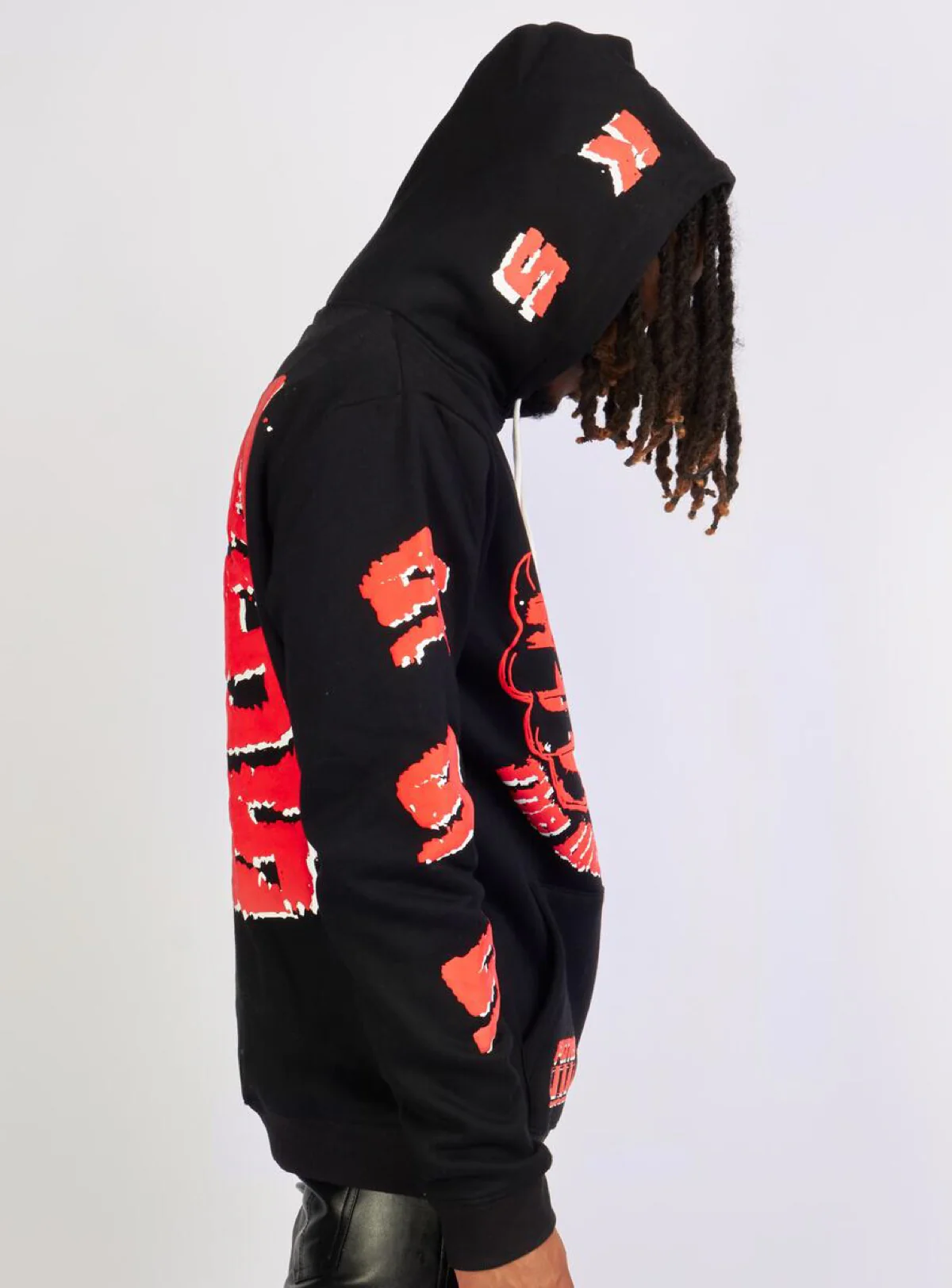 Politics Hoodie - Robertson - Black And Red - 302 - Image 6