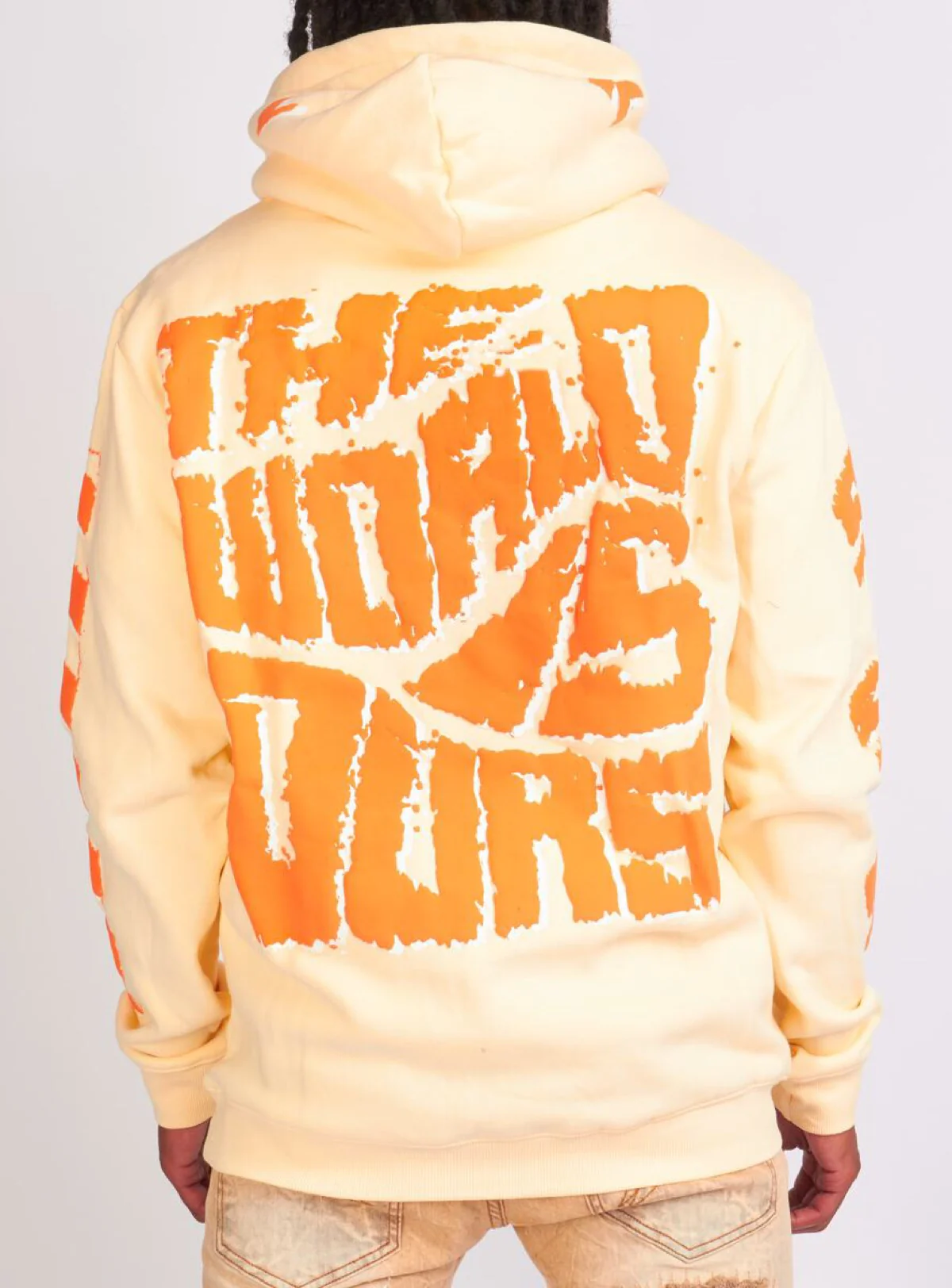 Politics Hoodie - Robertson - Cream And Orange - 303 - Image 3