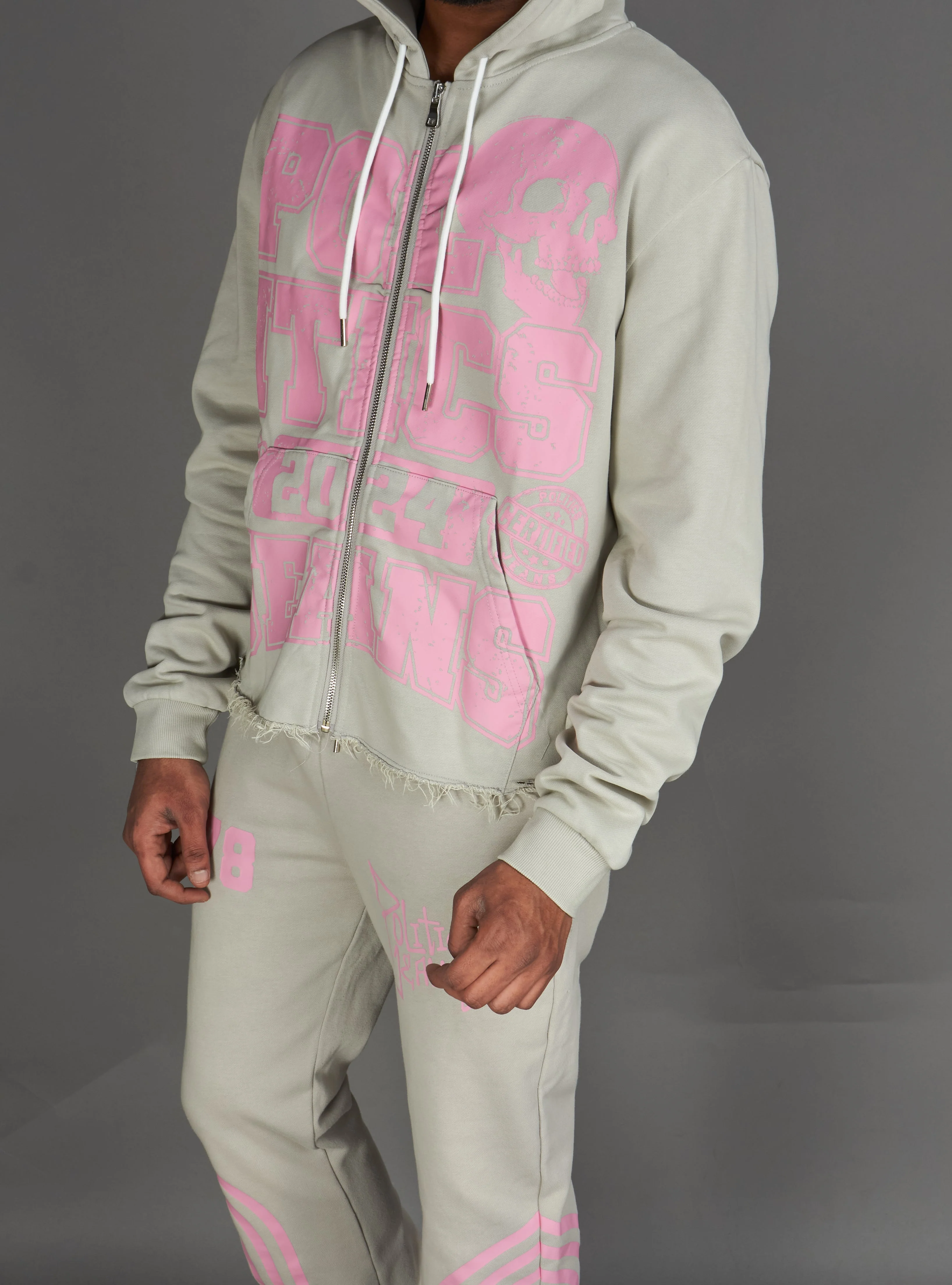 Politics Hoodie - Ruth - Grey Wash - 021 - Image 16