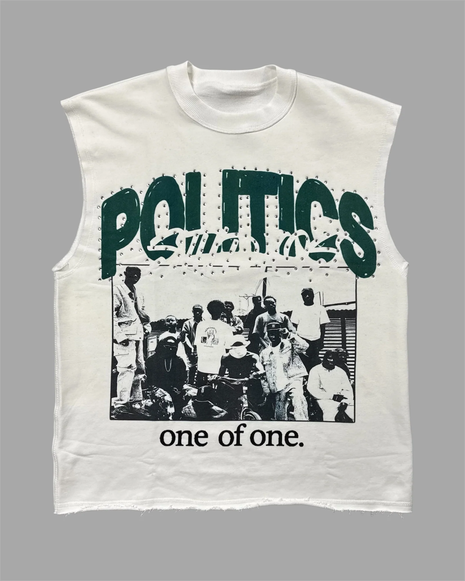 Politics Tank Top - White - Mono - 7