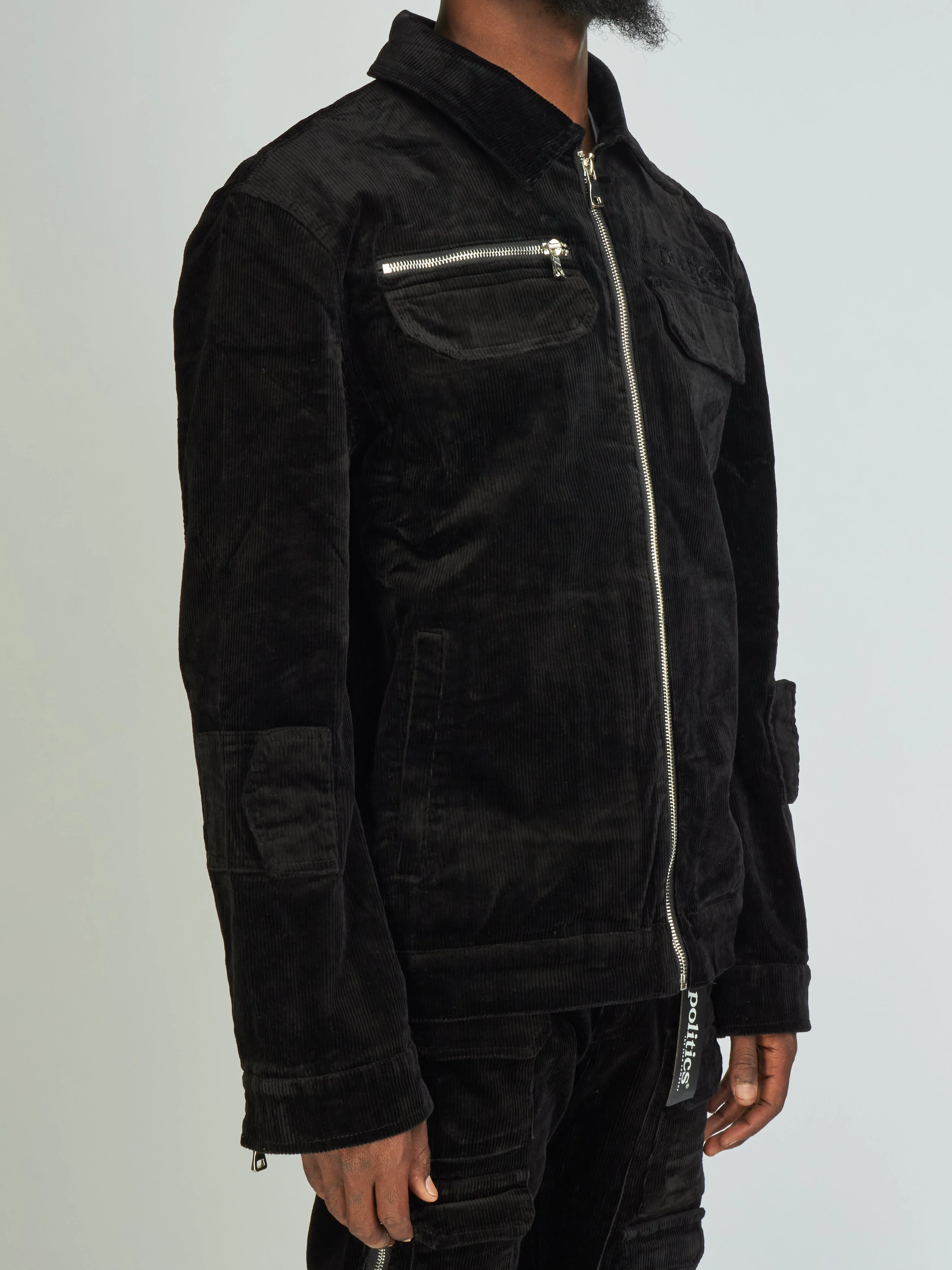Politics Jacket - Murphy Corduroy - Black - 541 - Image 2