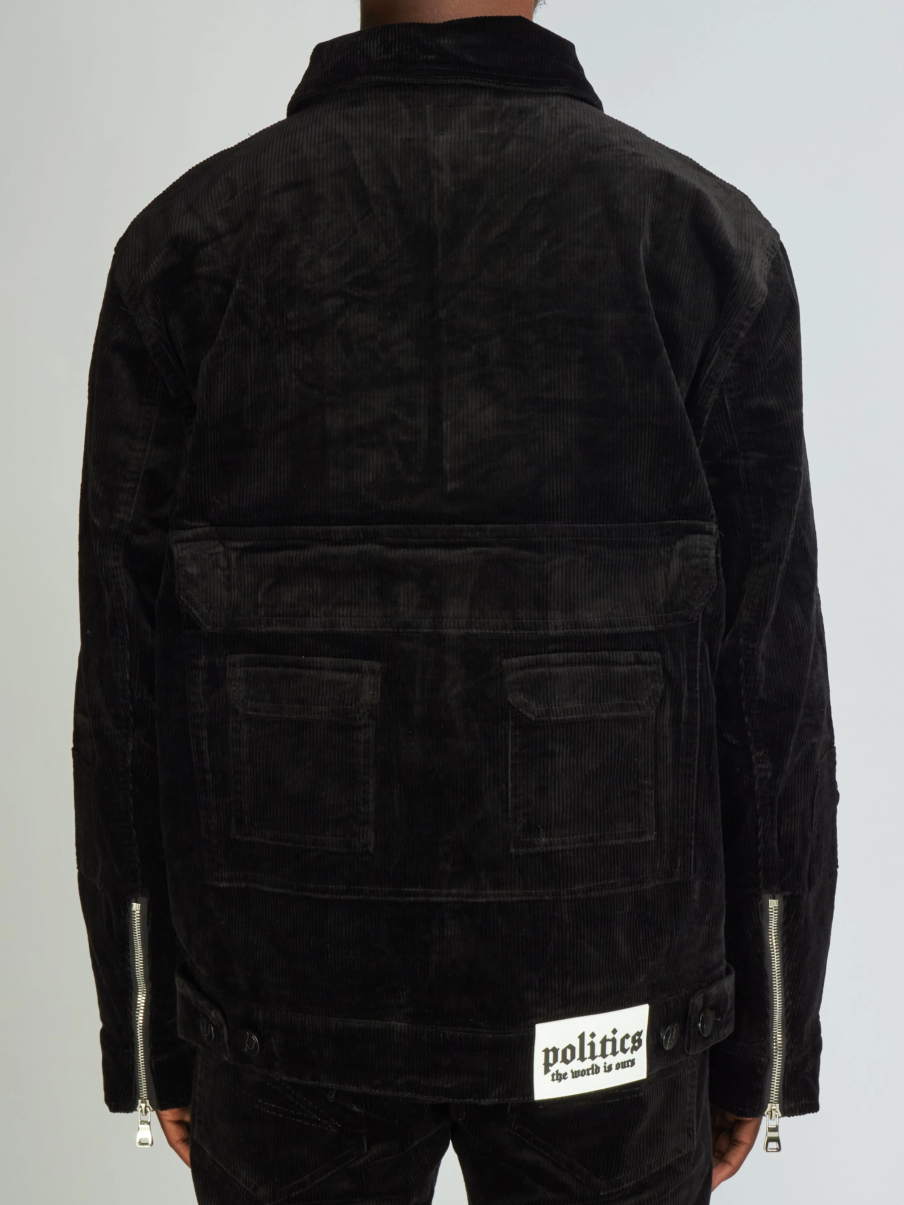 Politics Jacket - Murphy Corduroy - Black - 541 - Image 5
