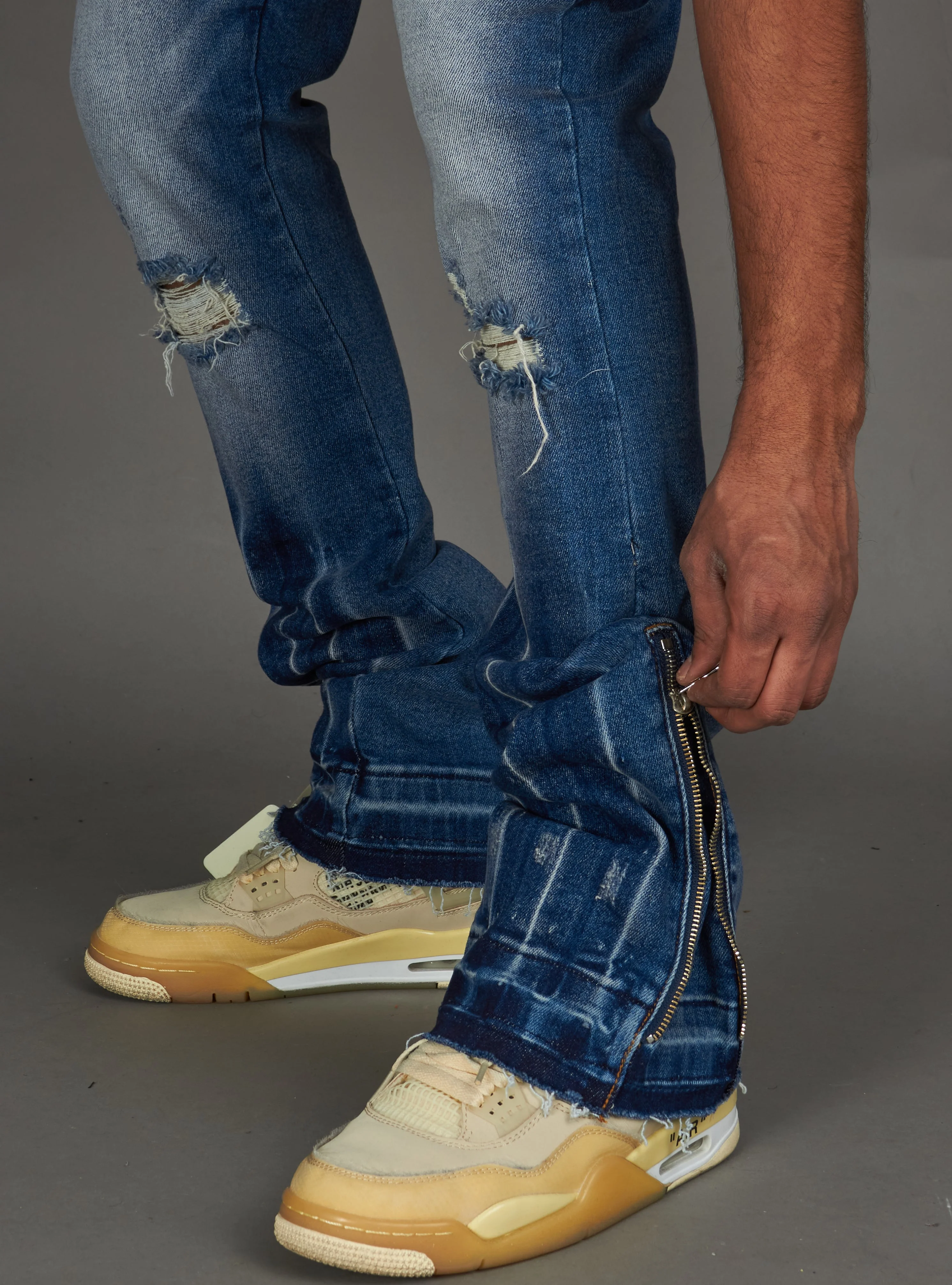 Politics Jeans - Agassi Stacked Fit - Blue Wash - 967 - Image 11