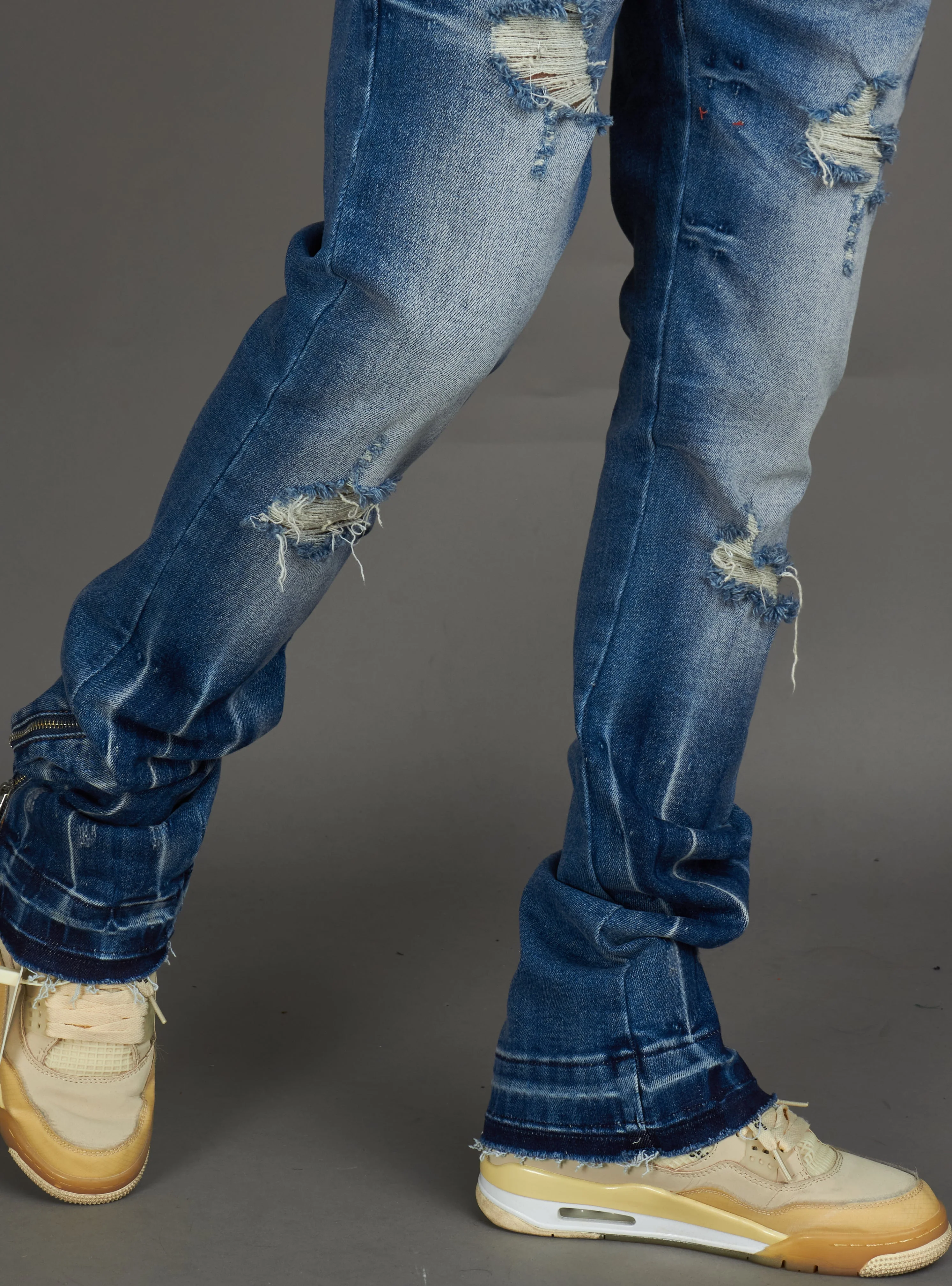 Politics Jeans - Agassi Stacked Fit - Blue Wash - 967 - Image 4