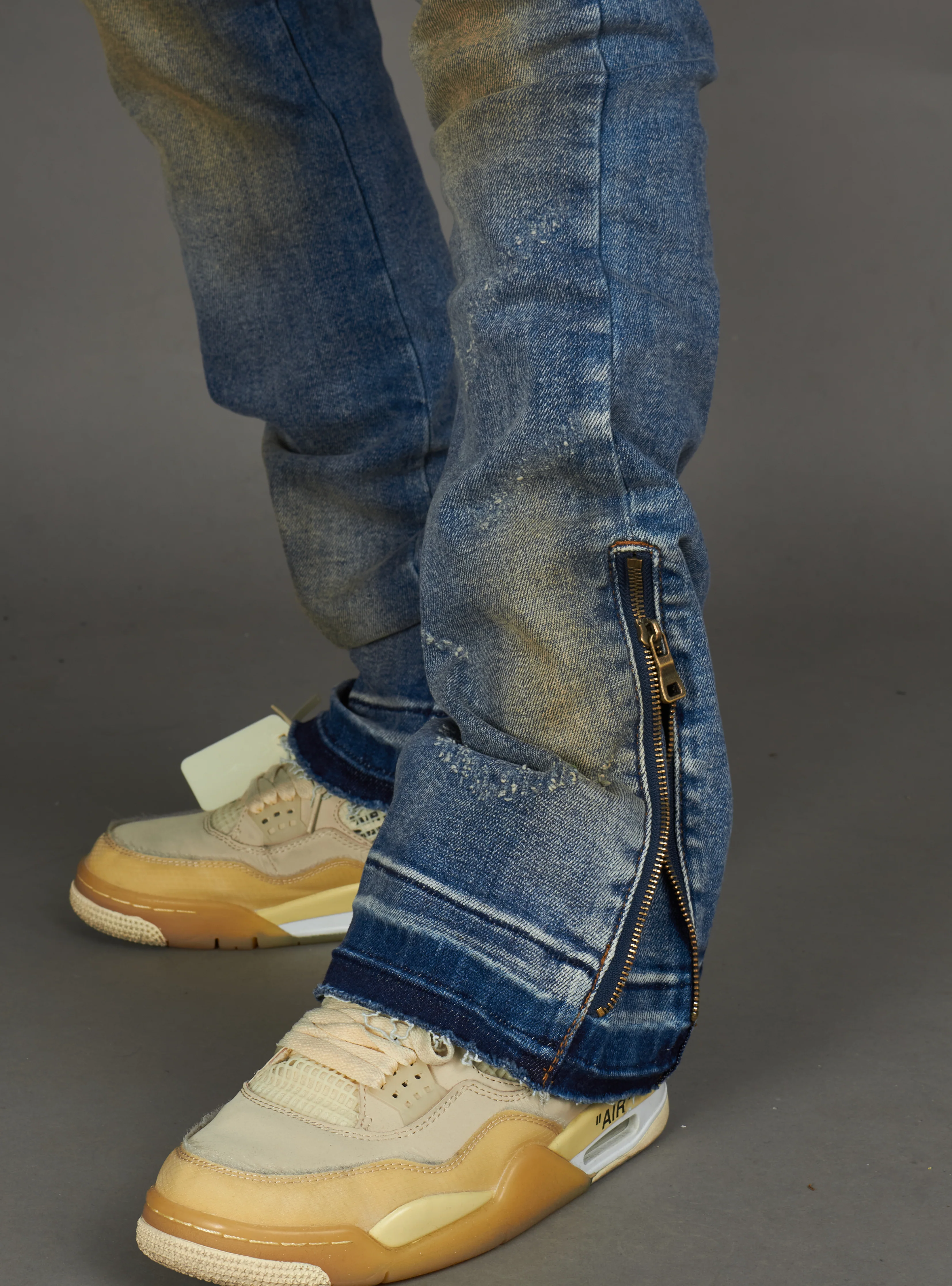 Politics Jeans - Agassi Skinny Fit - Vintage Blue Wash - 977 - Image 4