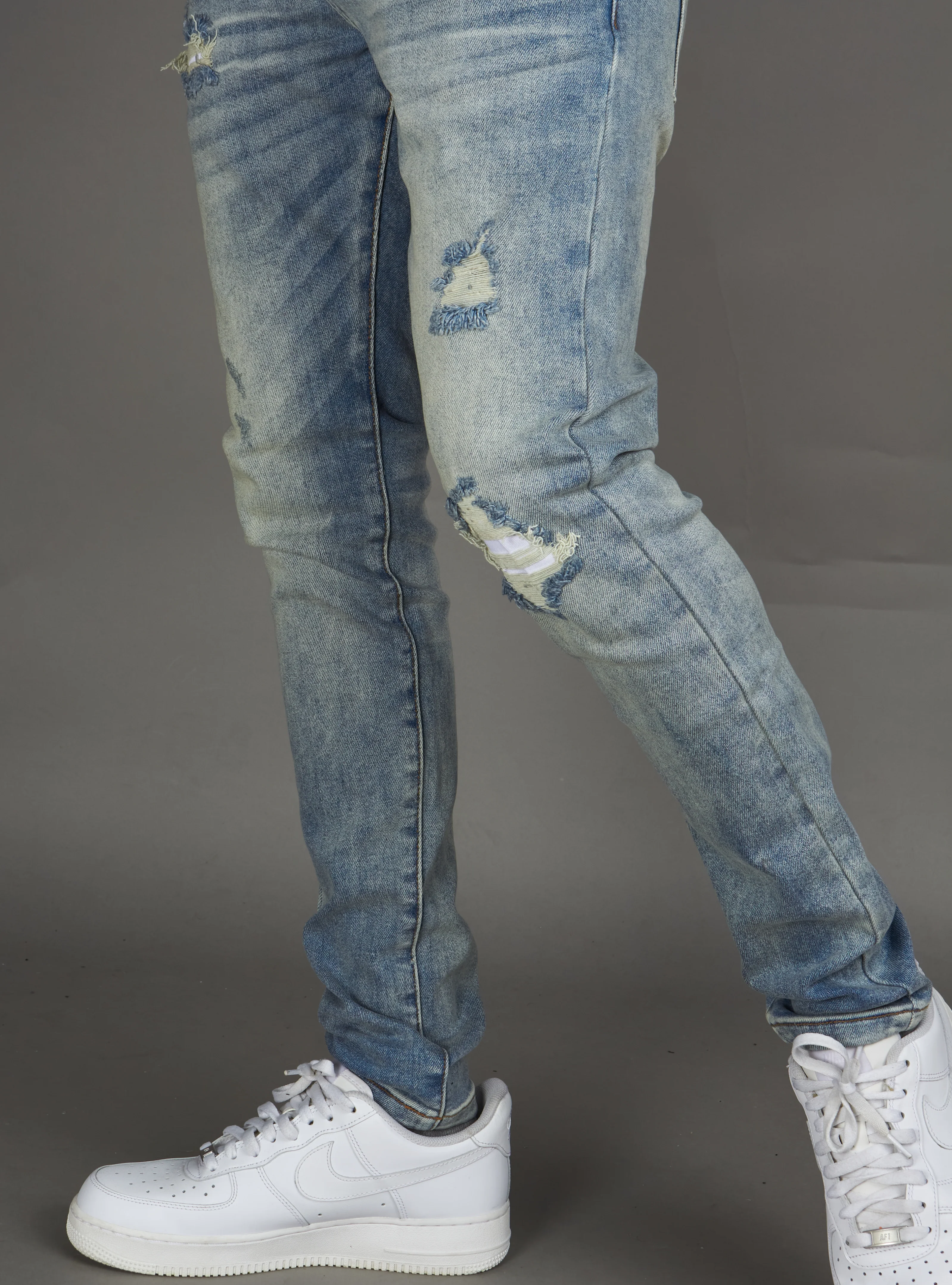 Politics Jeans - Akhurst Skinny Fit - Blue Wash - 660 - Image 3
