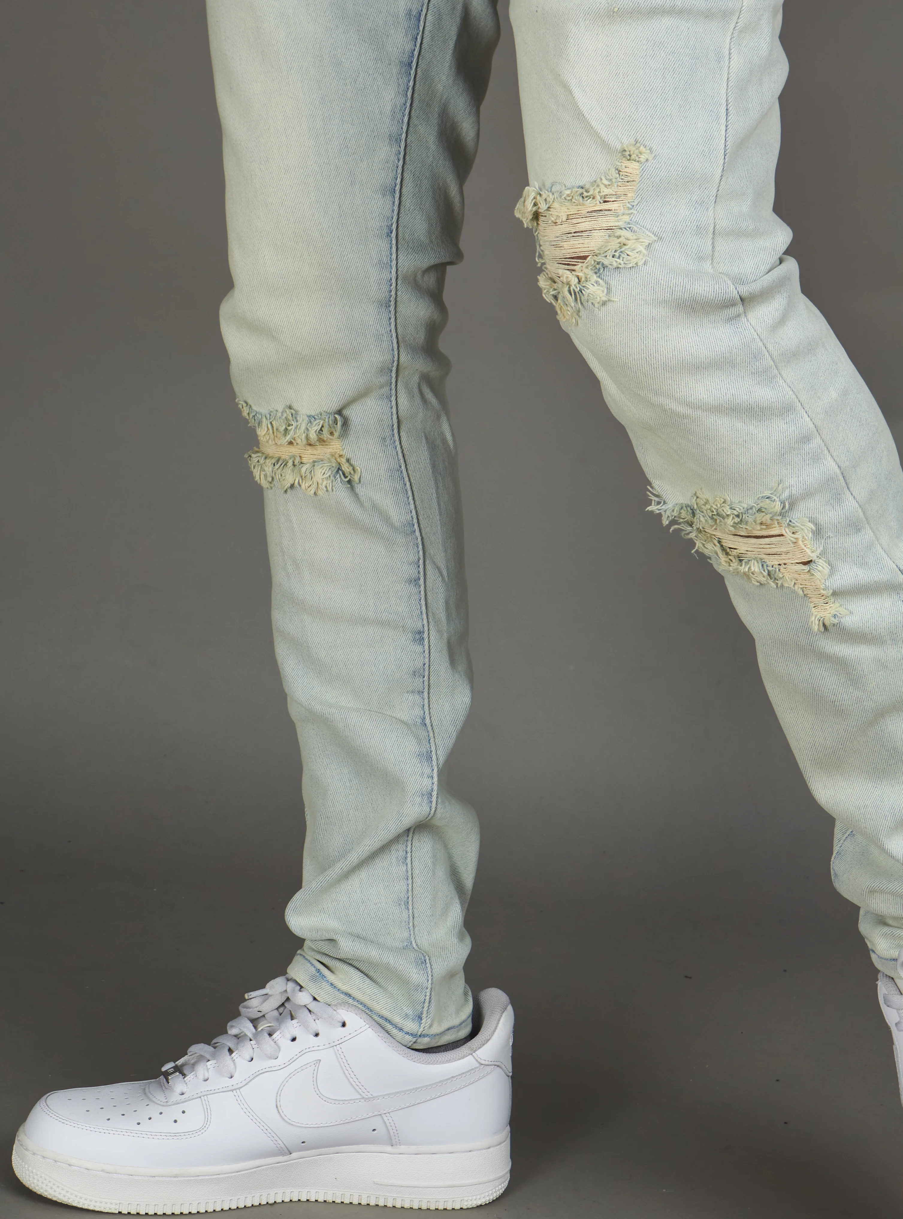 Politics Jeans - Alonso Skinny Fit  - Light Blue Wash - 252 - Image 3