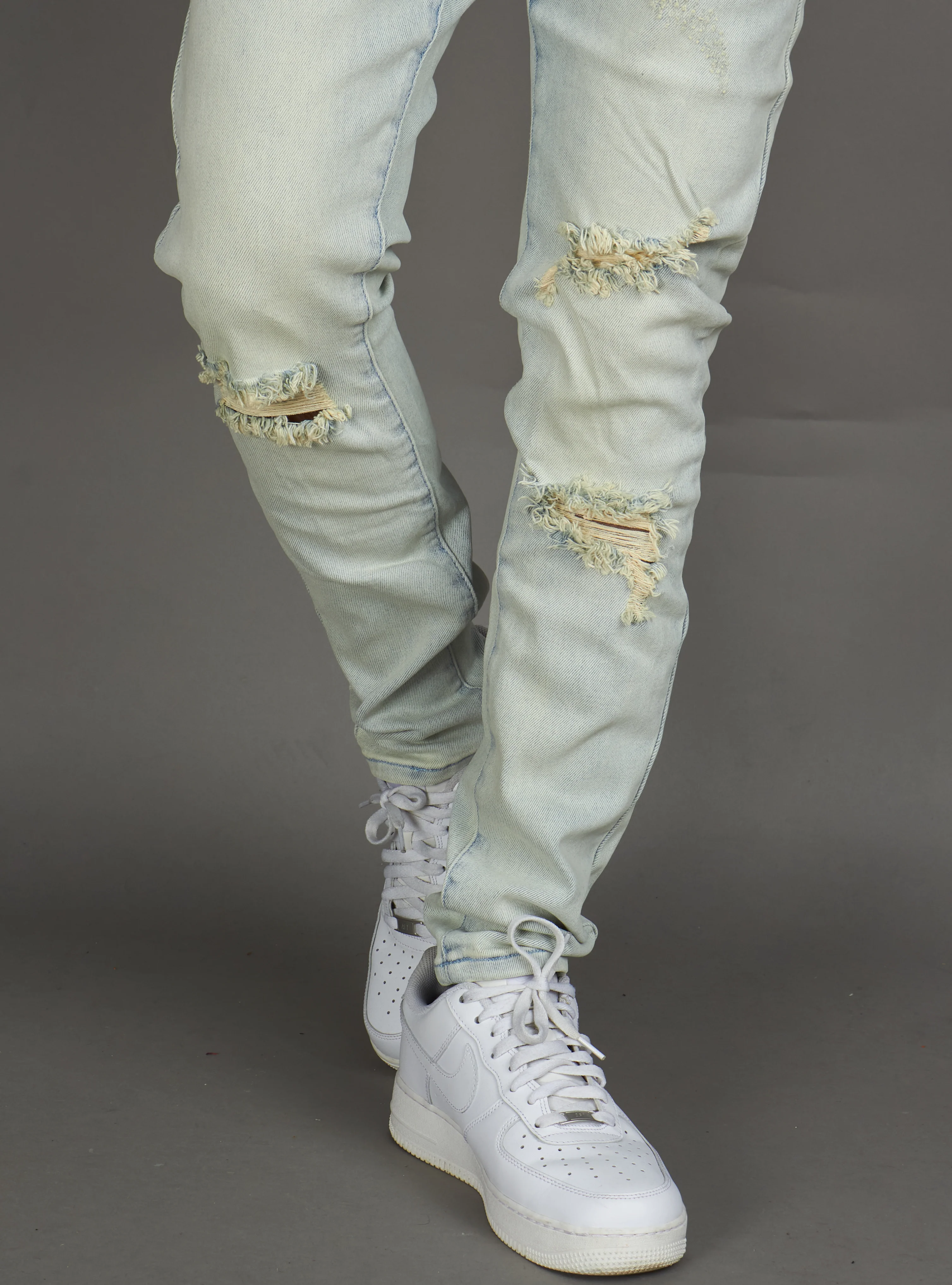 Politics Jeans - Alonso Skinny Fit  - Light Blue Wash - 252 - Image 5