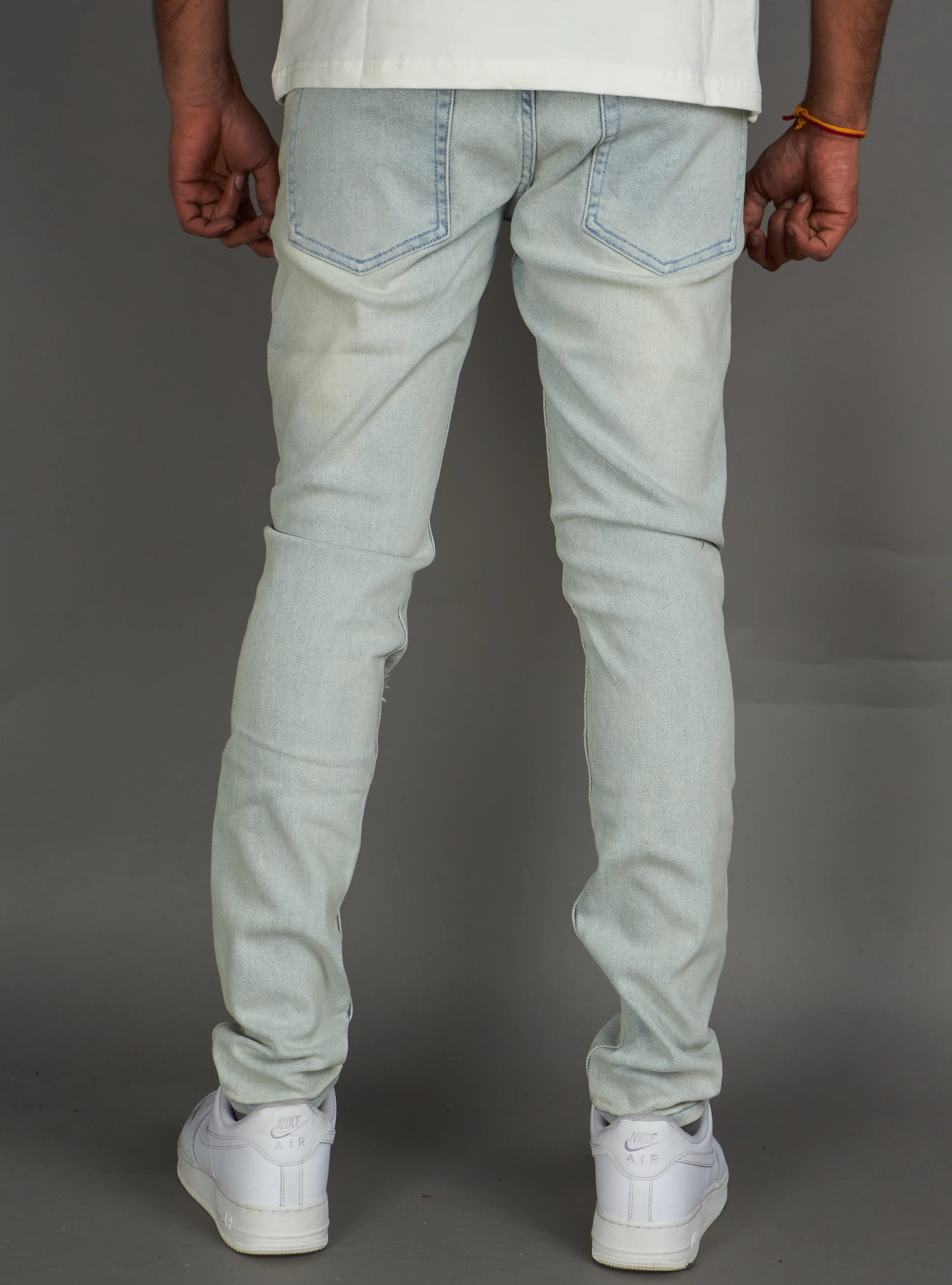 Politics Jeans - Alonso Skinny Fit  - Light Blue Wash - 252 - Image 6