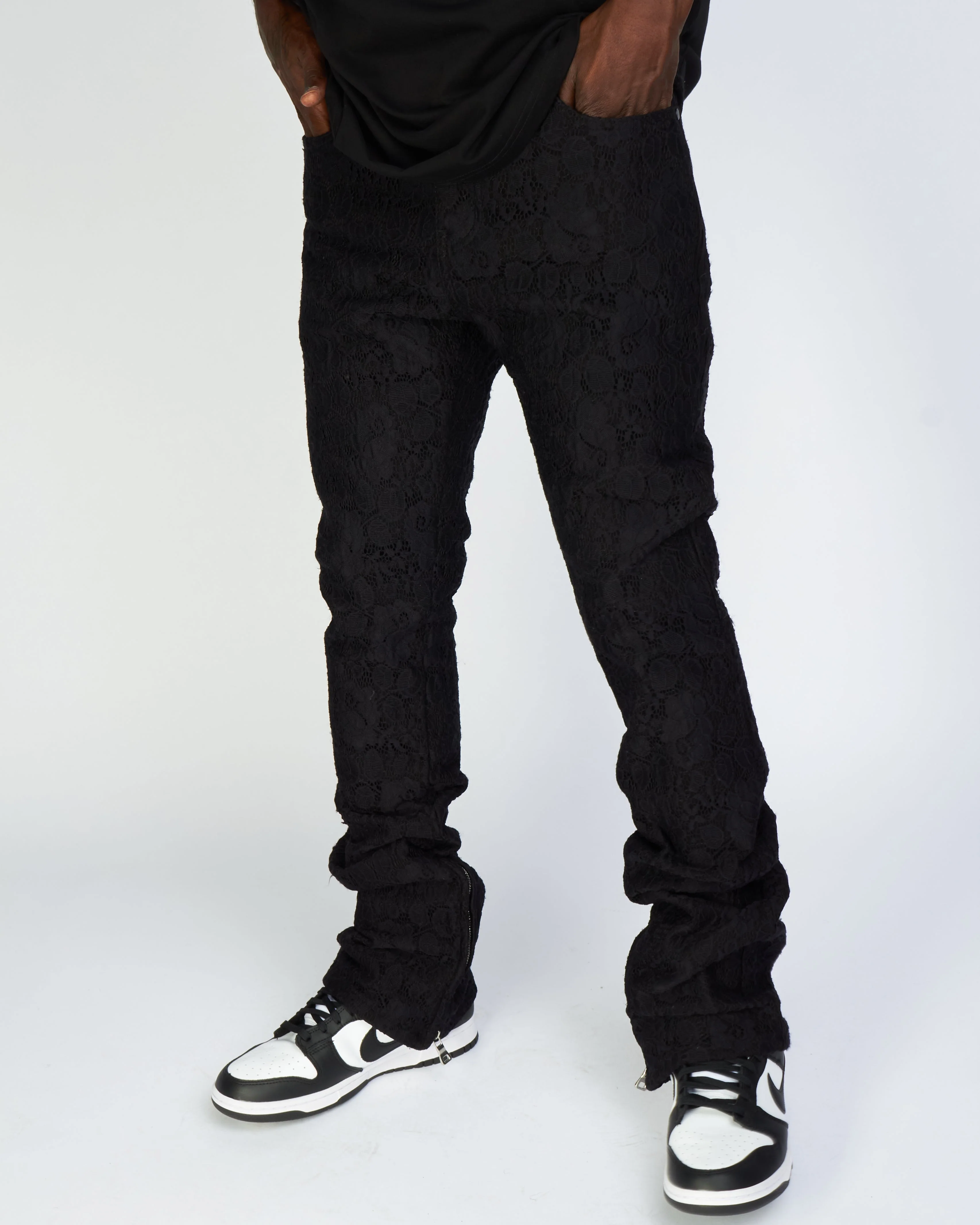 Politics Jeans - Baldwin - Black - Stacked Applique Denim - 504 - Image 5