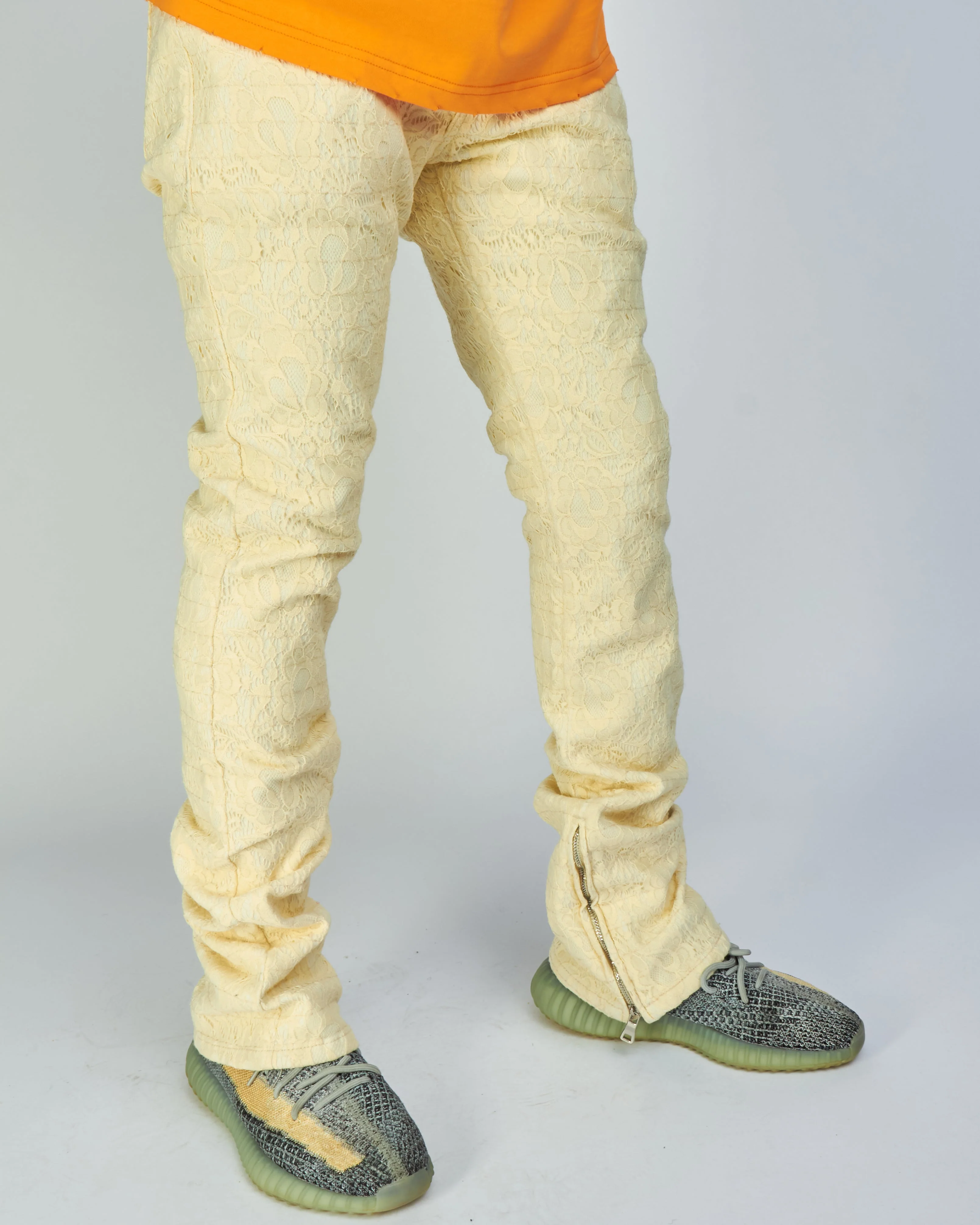 Politics Jeans - Baldwin - Cream - Stacked Applique Denim  - 503 - Image 7