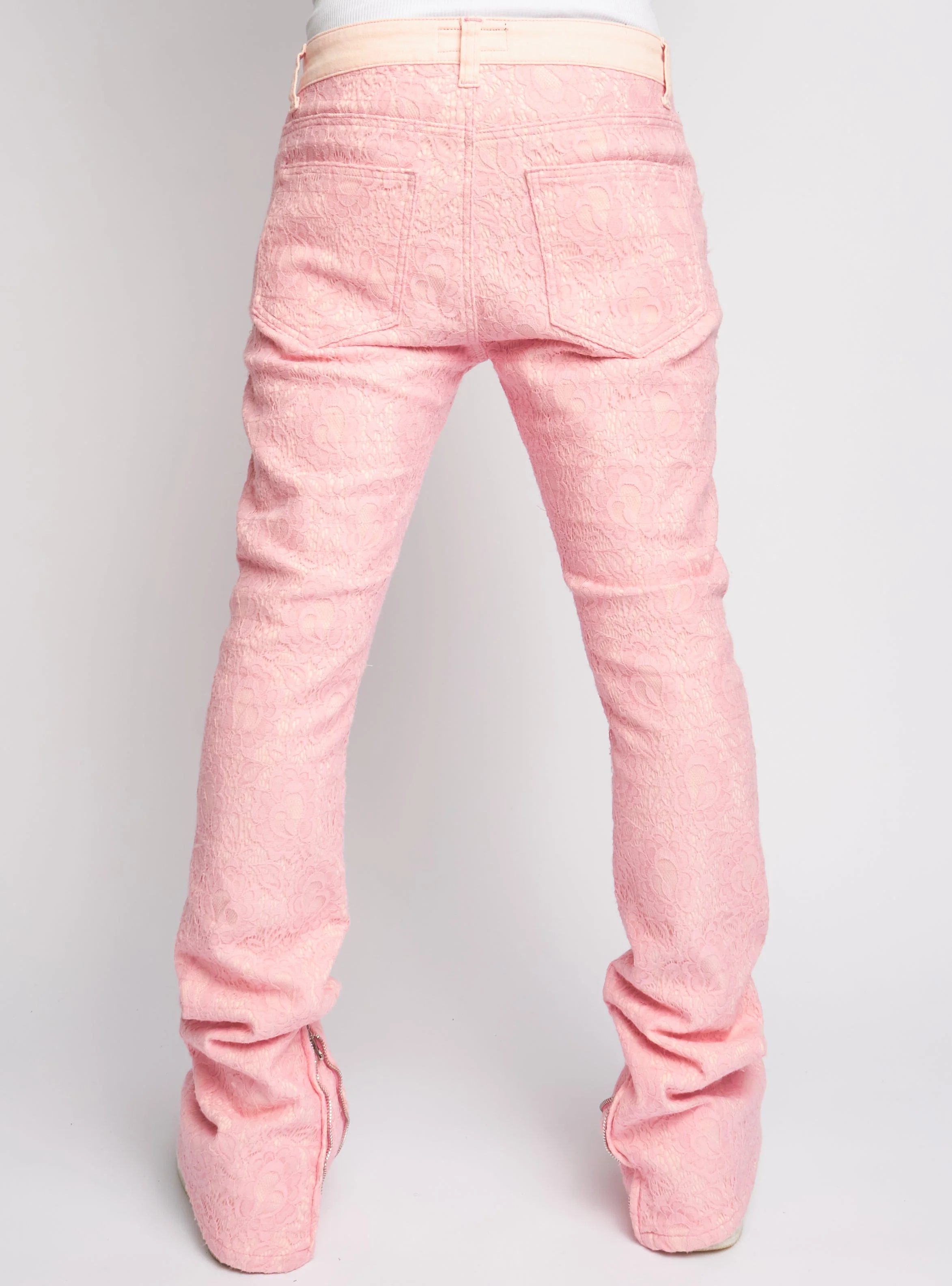 Politics Jeans - Baldwin - Pink - Stacked Applique Denim - 501 - Image 2