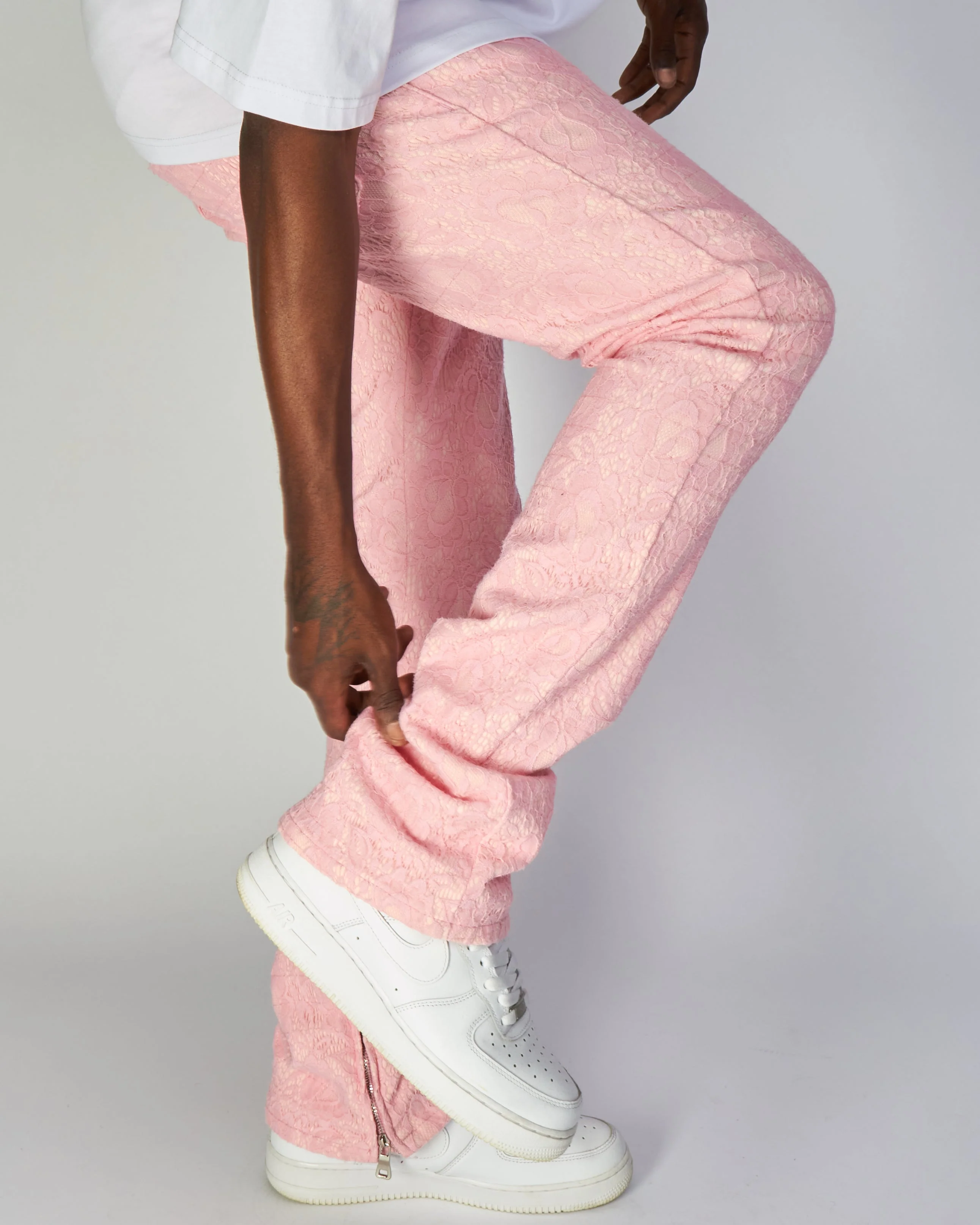 Politics Jeans - Baldwin - Pink - Stacked Applique Denim - 501 - Image 3