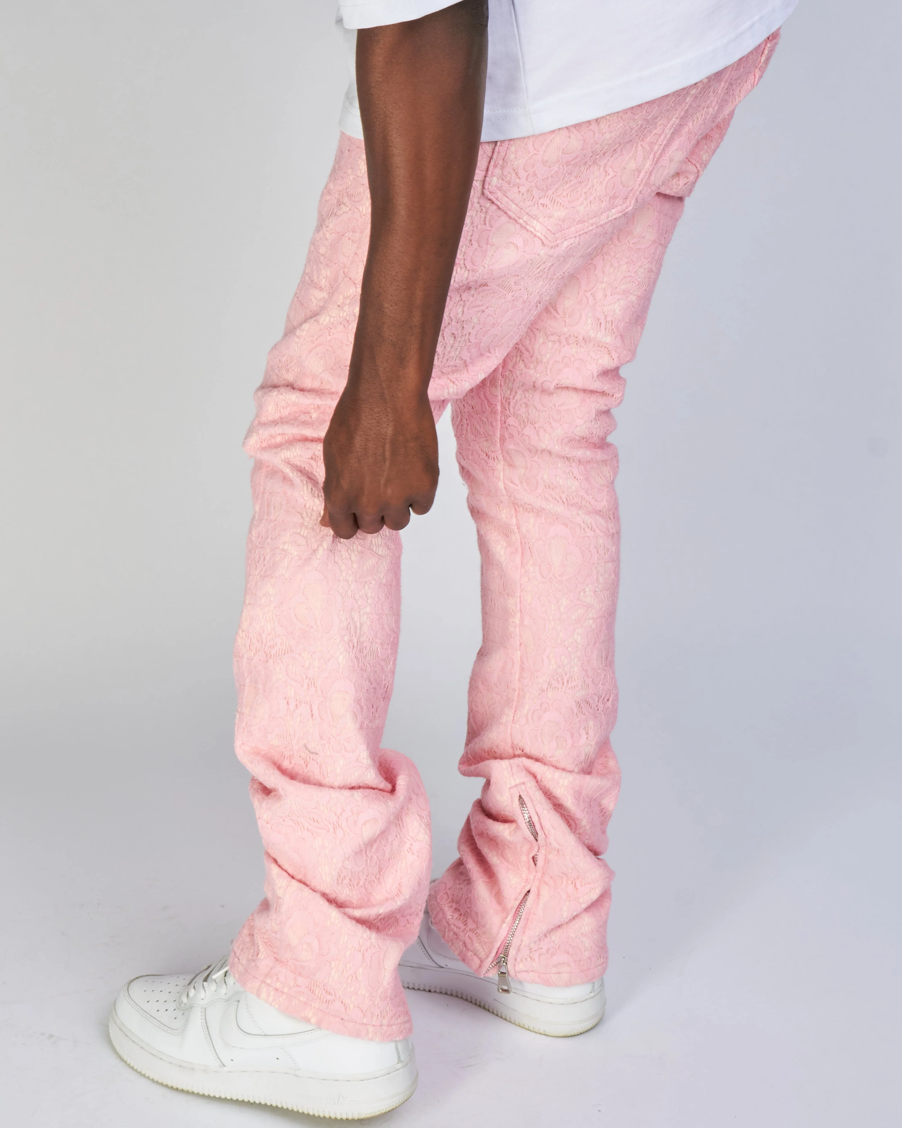 Politics Jeans - Baldwin - Pink - Stacked Applique Denim - 501 - Image 6