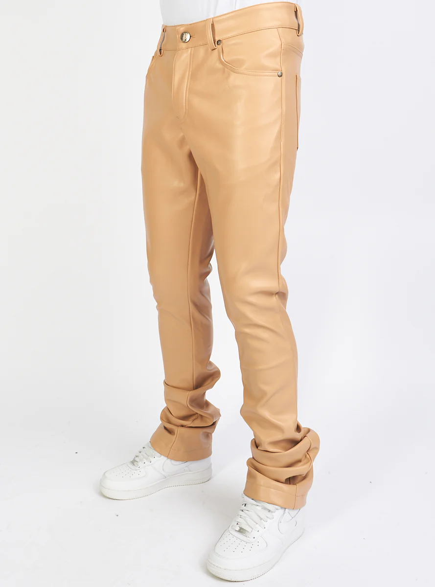 Politics Jeans - Barlow - Beige PU Leather - 553 - Image 3