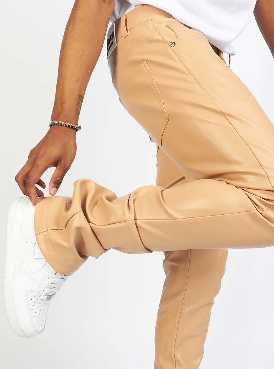 Politics Jeans - Barlow - Beige PU Leather - 553 - Image 6