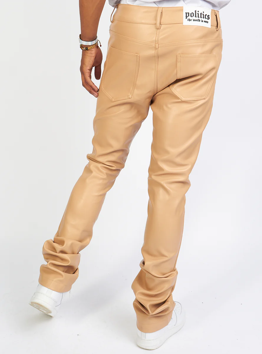 Politics Jeans - Barlow - Beige PU Leather - 553 - Image 7