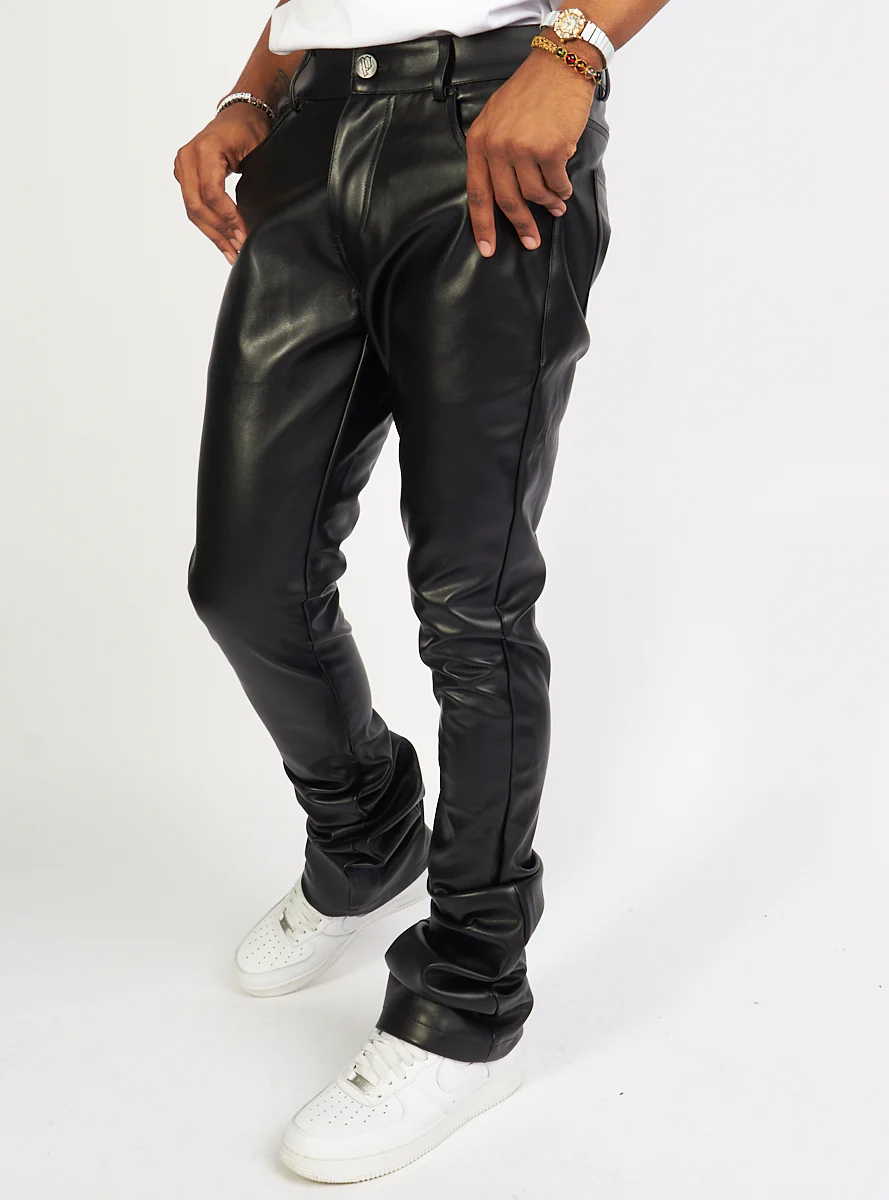 Politics Jeans - Barlow - Black PU Leather - 552 - Image 5