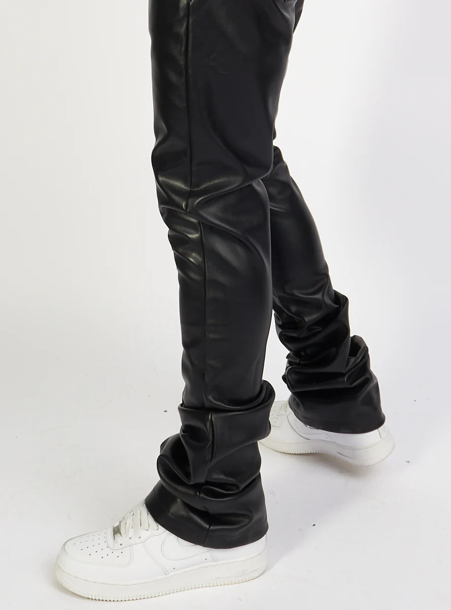 Politics Jeans - Barlow - Black PU Leather - 552 - Image 6