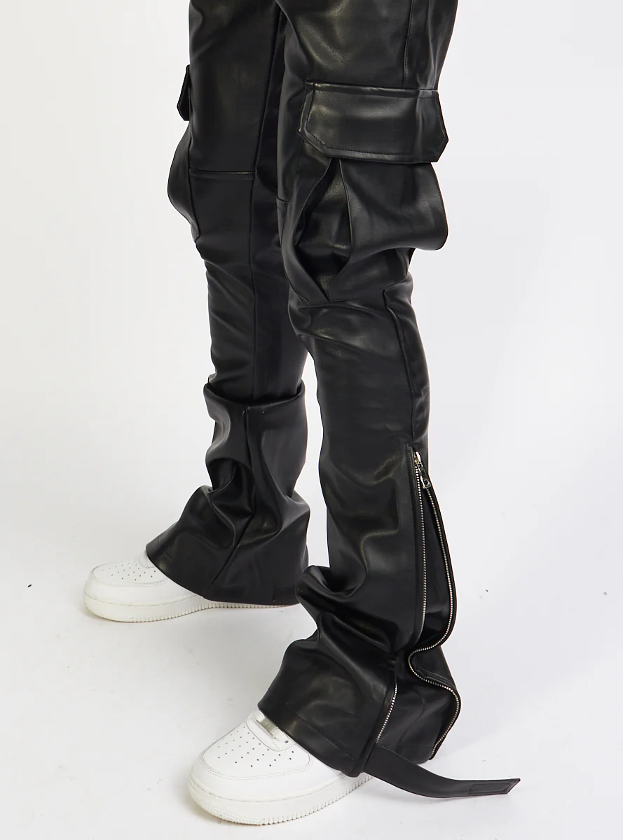 Politics Jeans - Barlow - Black PU Leather - 552 - Image 7