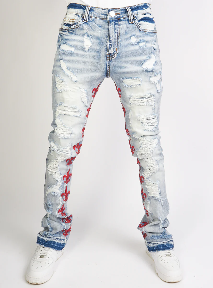 Politics Jeans - Barlow - Stacked - Light Blue - 508
