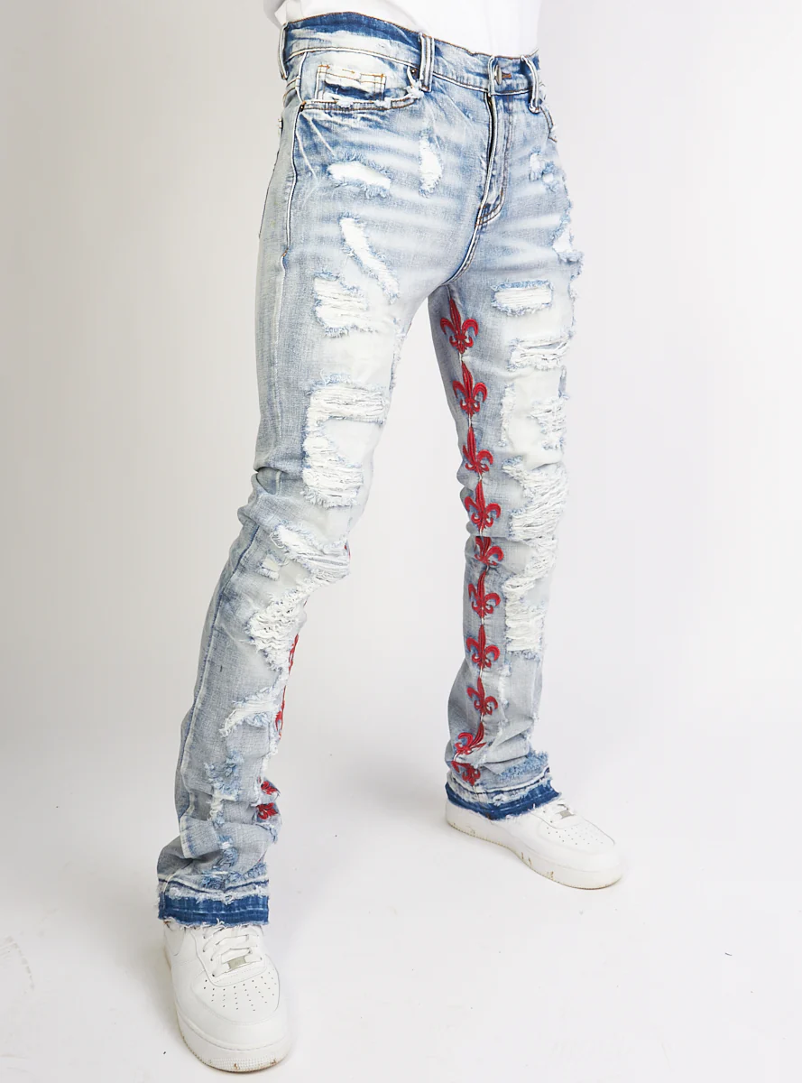 Politics Jeans - Barlow - Stacked - Light Blue - 508 - Image 2