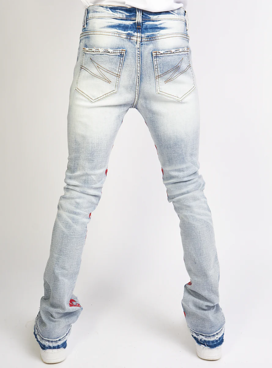 Politics Jeans - Barlow - Stacked - Light Blue - 508 - Image 4