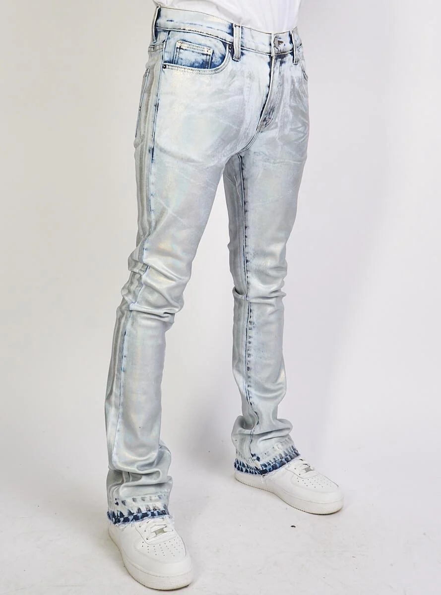 Politics Jeans - Barlow - Stacked - Silver Metal - 511 - Image 2