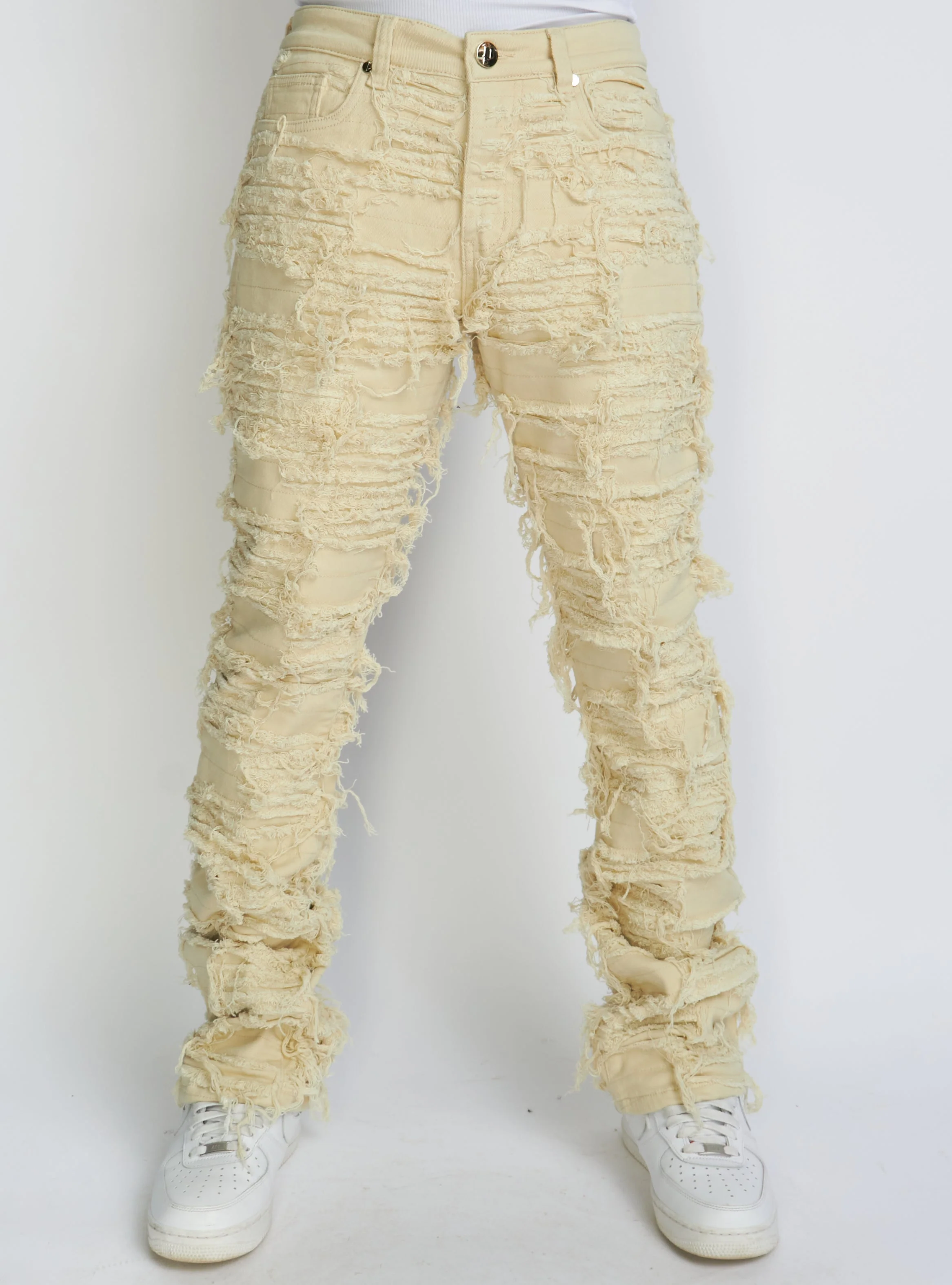 Politics Jeans - Cream - Debris504