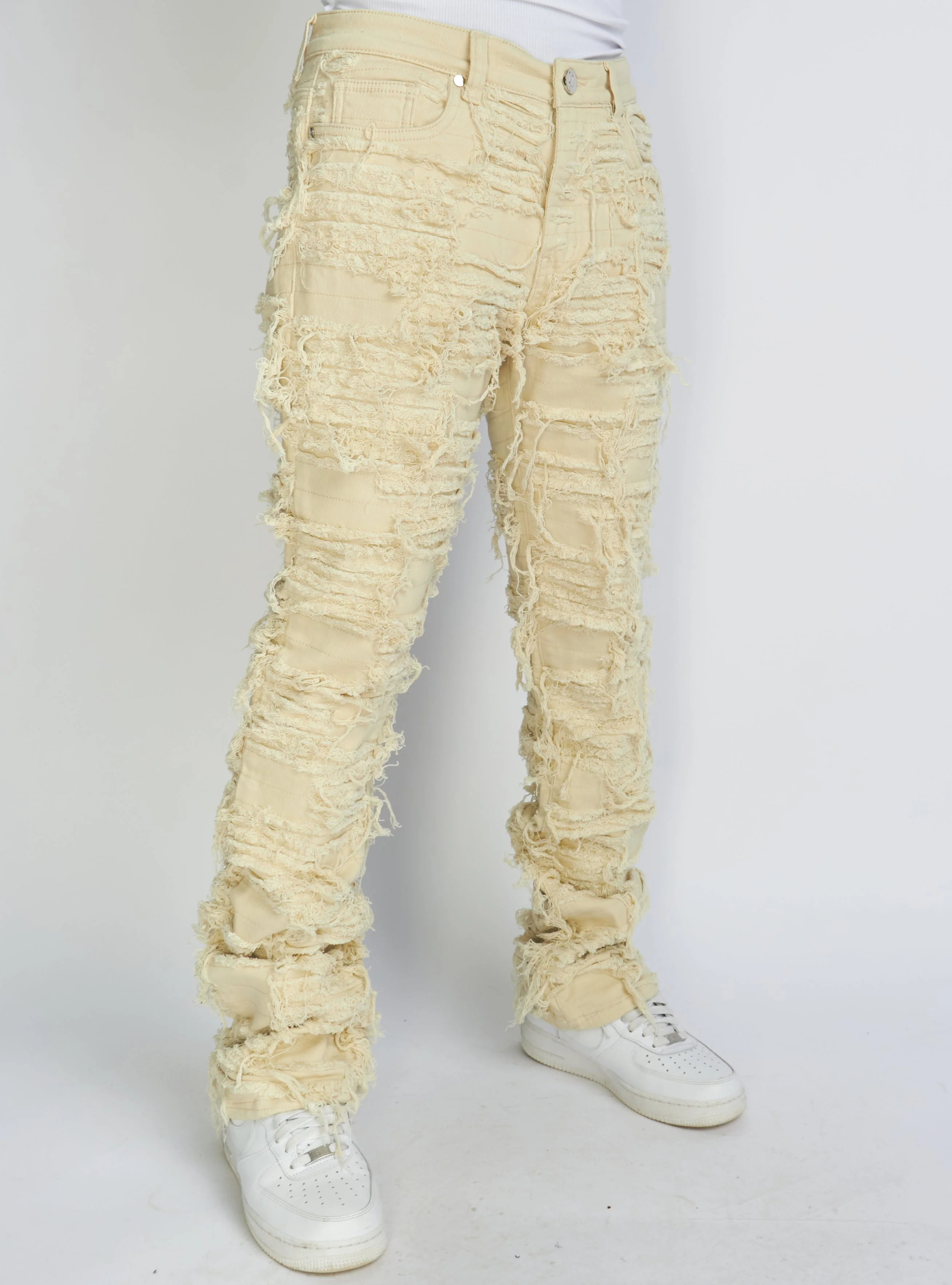 Politics Jeans - Cream - Debris504 - Image 2