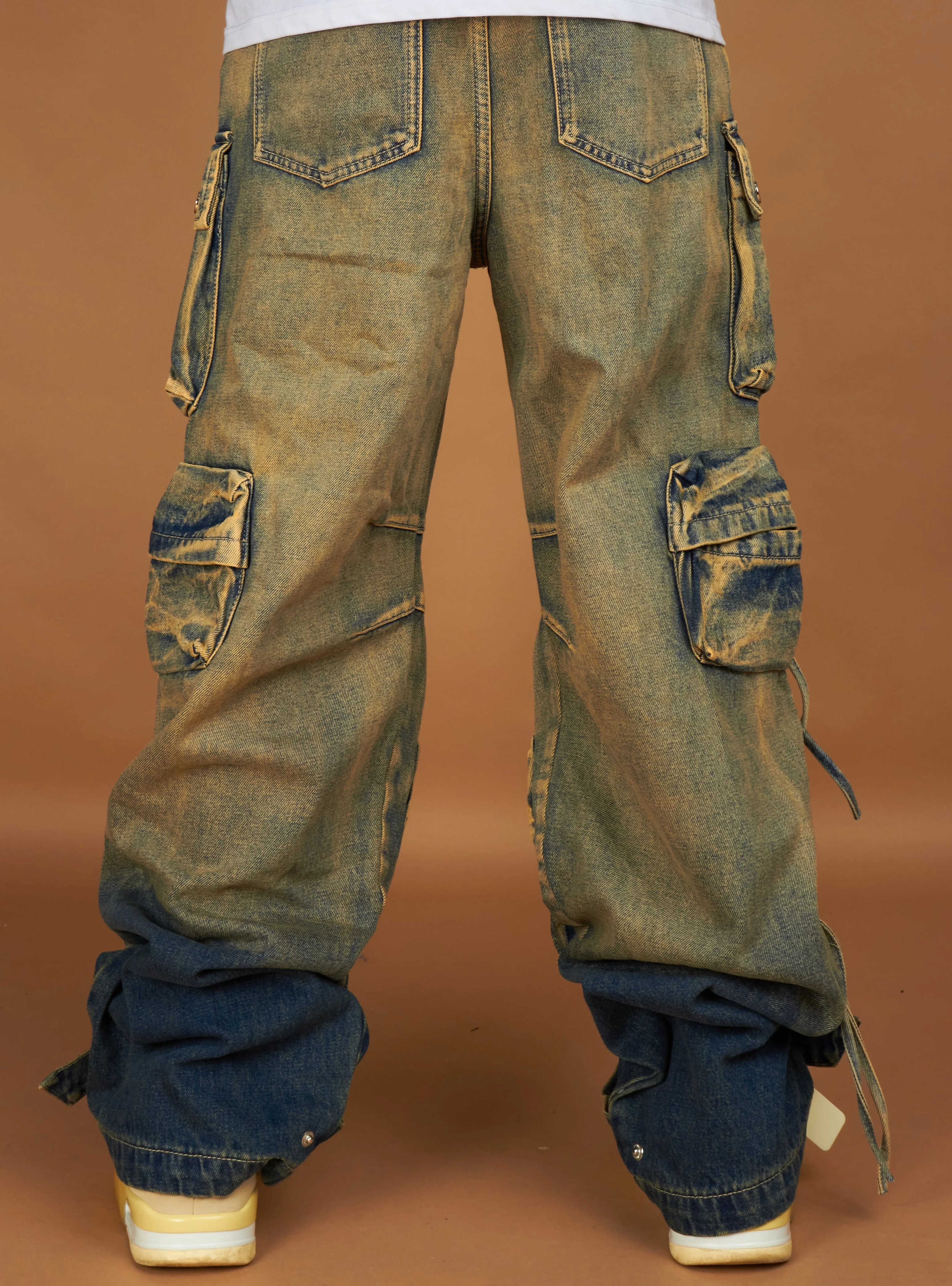 Politics Jeans - Cunningham Baggy Fit - Dark Vintage Blue Wash - 510 - Image 3