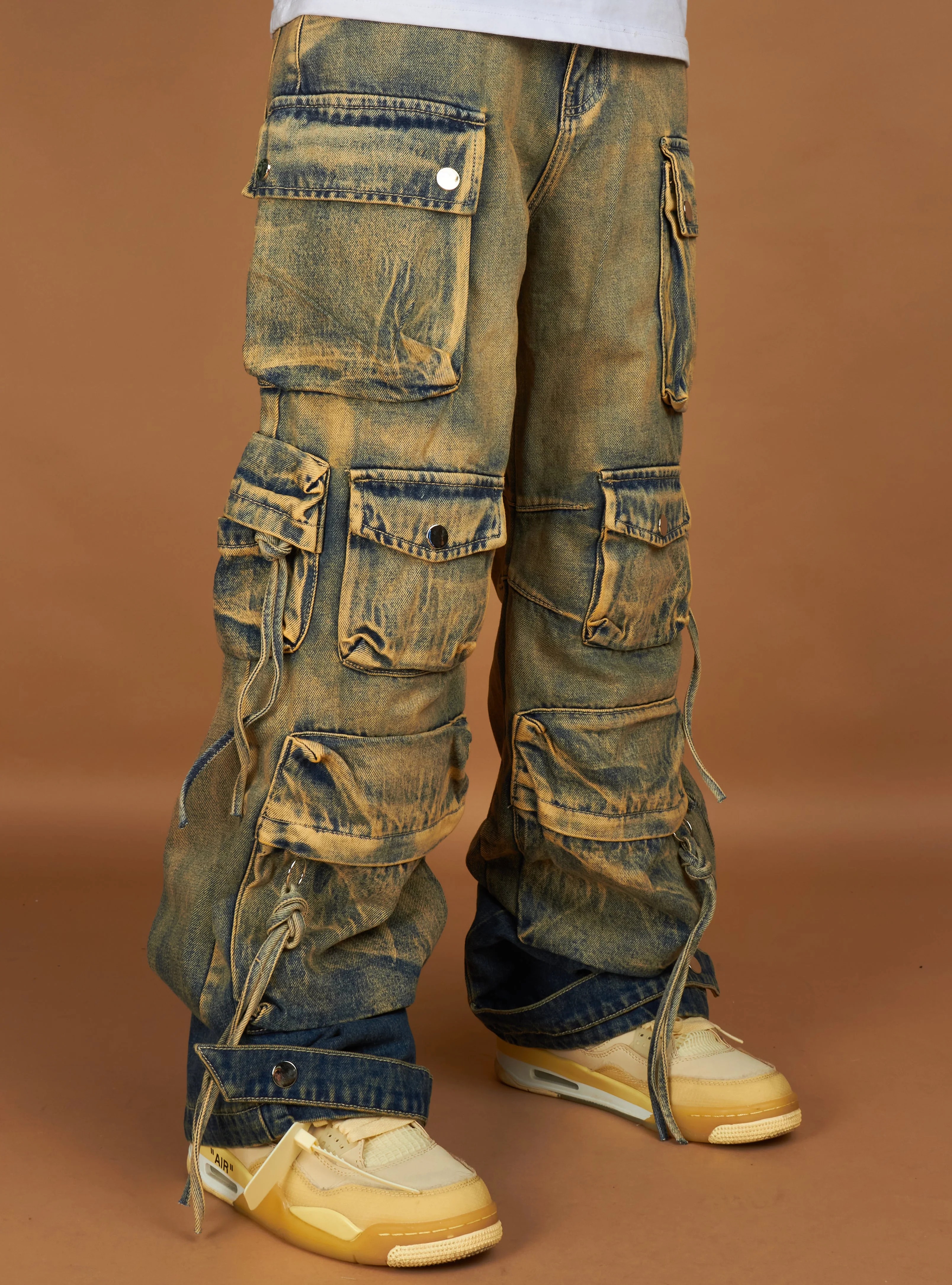 Politics Jeans - Cunningham Baggy Fit - Dark Vintage Blue Wash - 510 - Image 4