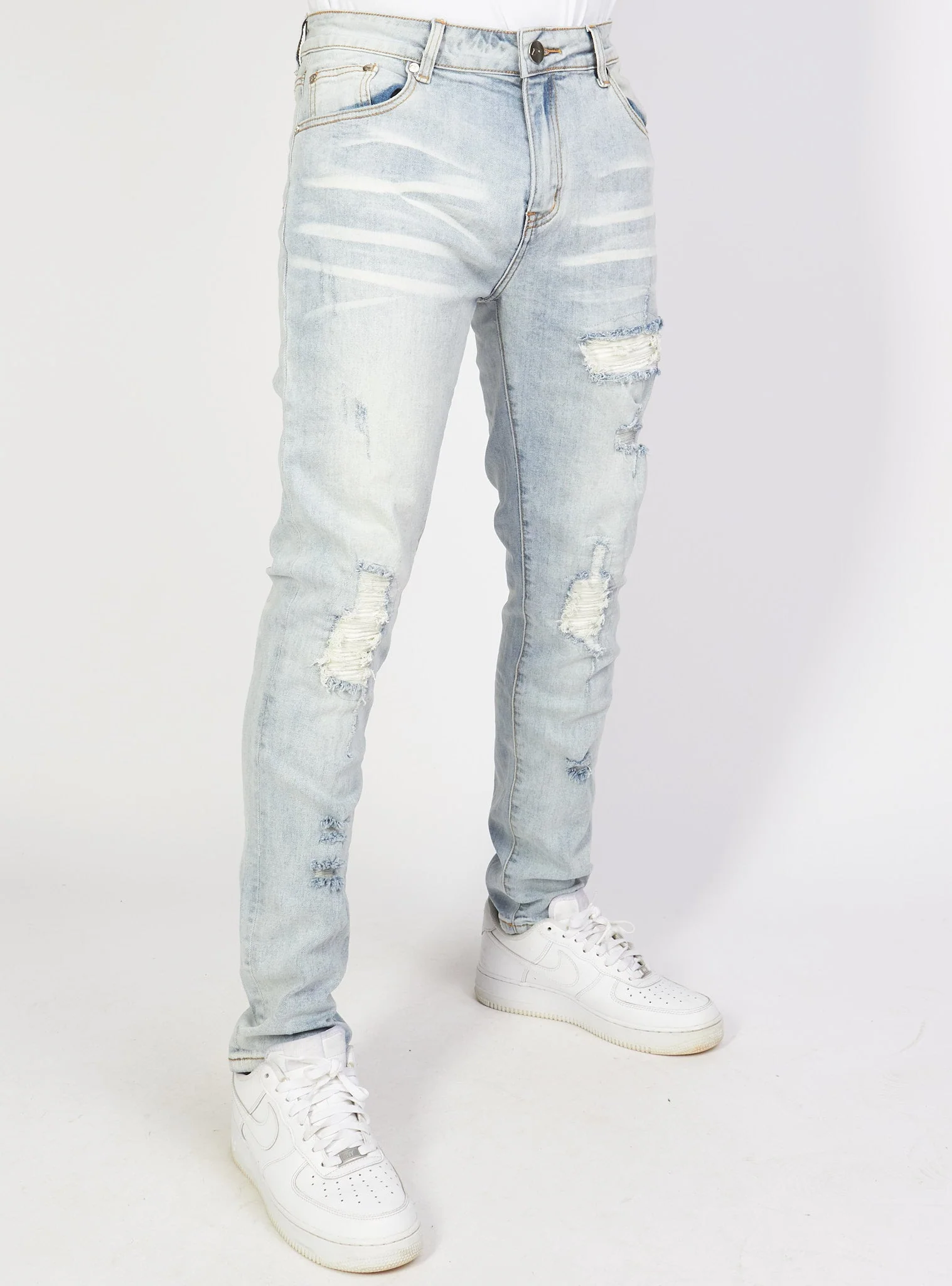 Politics Jeans - Distressed - Light Wash - PLTKS0521624 - Image 2