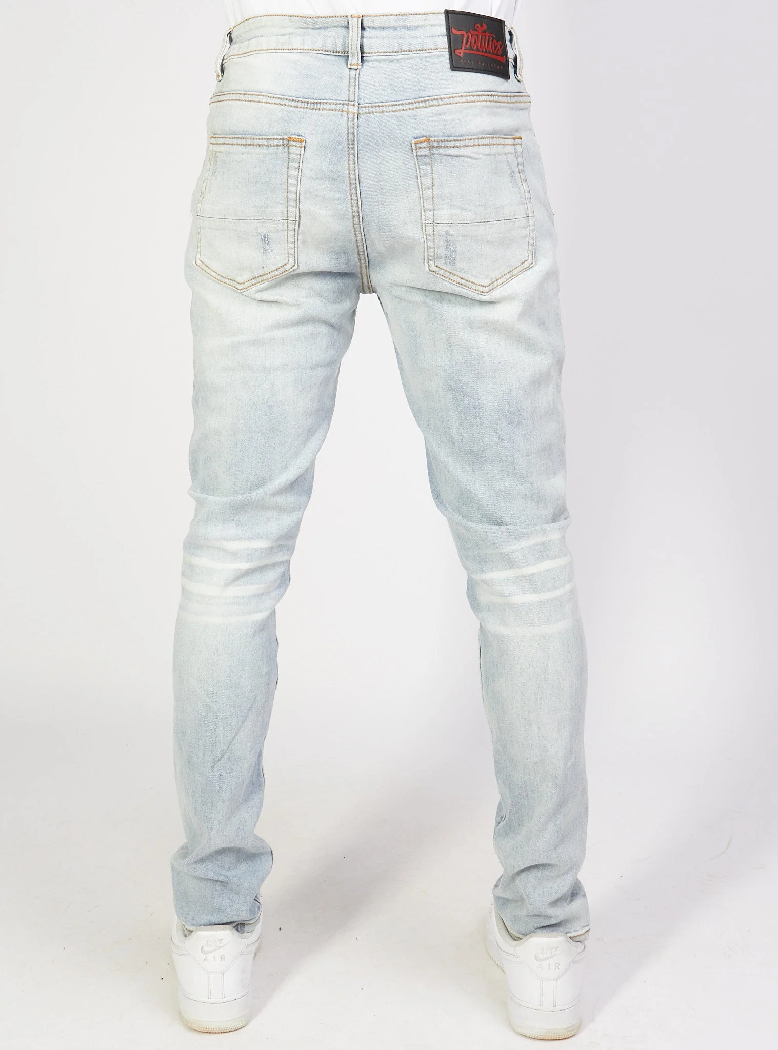 Politics Jeans - Distressed - Light Wash - PLTKS0521624 - Image 4
