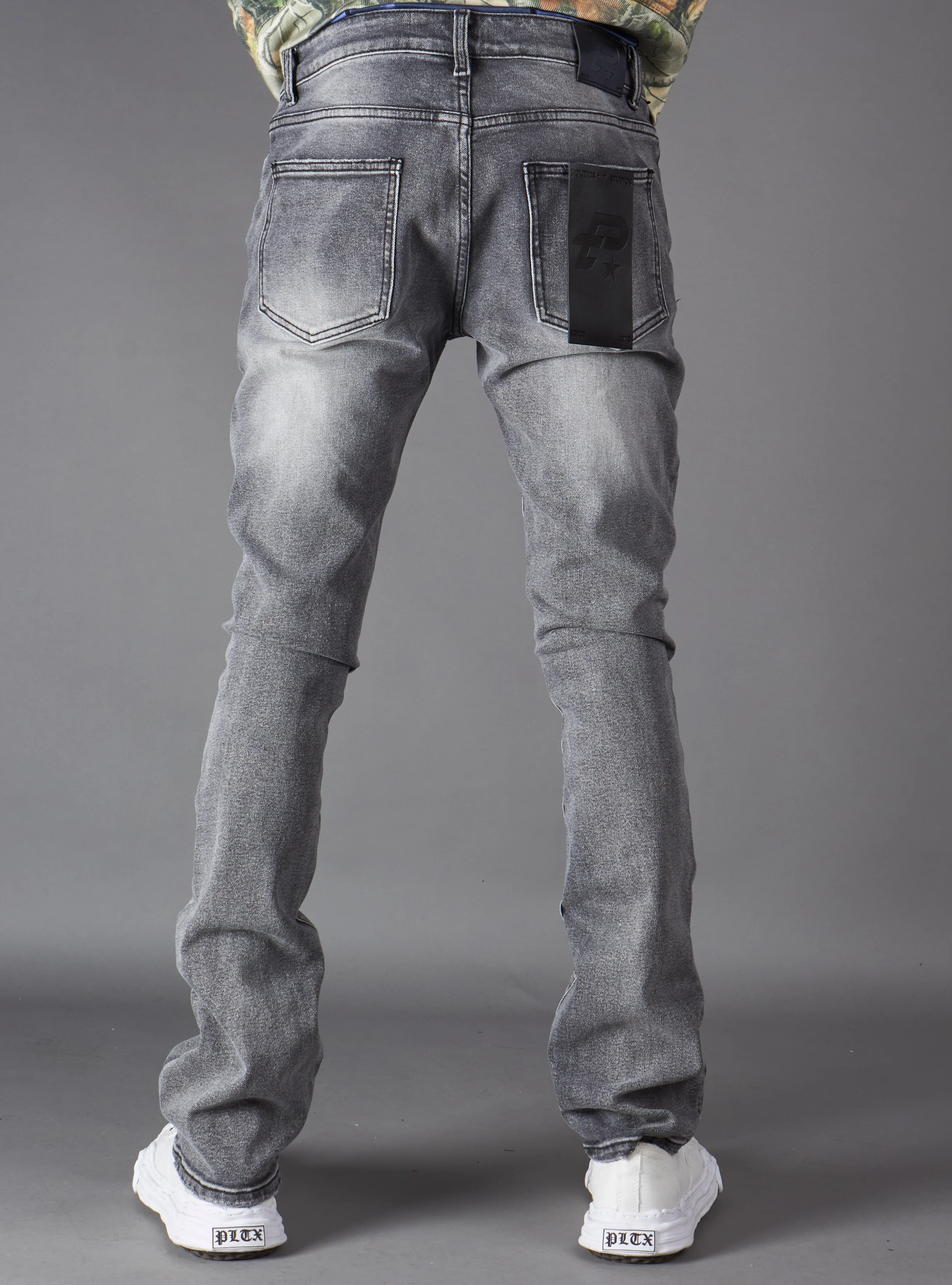 Politics Jeans - Dran Stacked - Grey - Hol-20 - Image 4