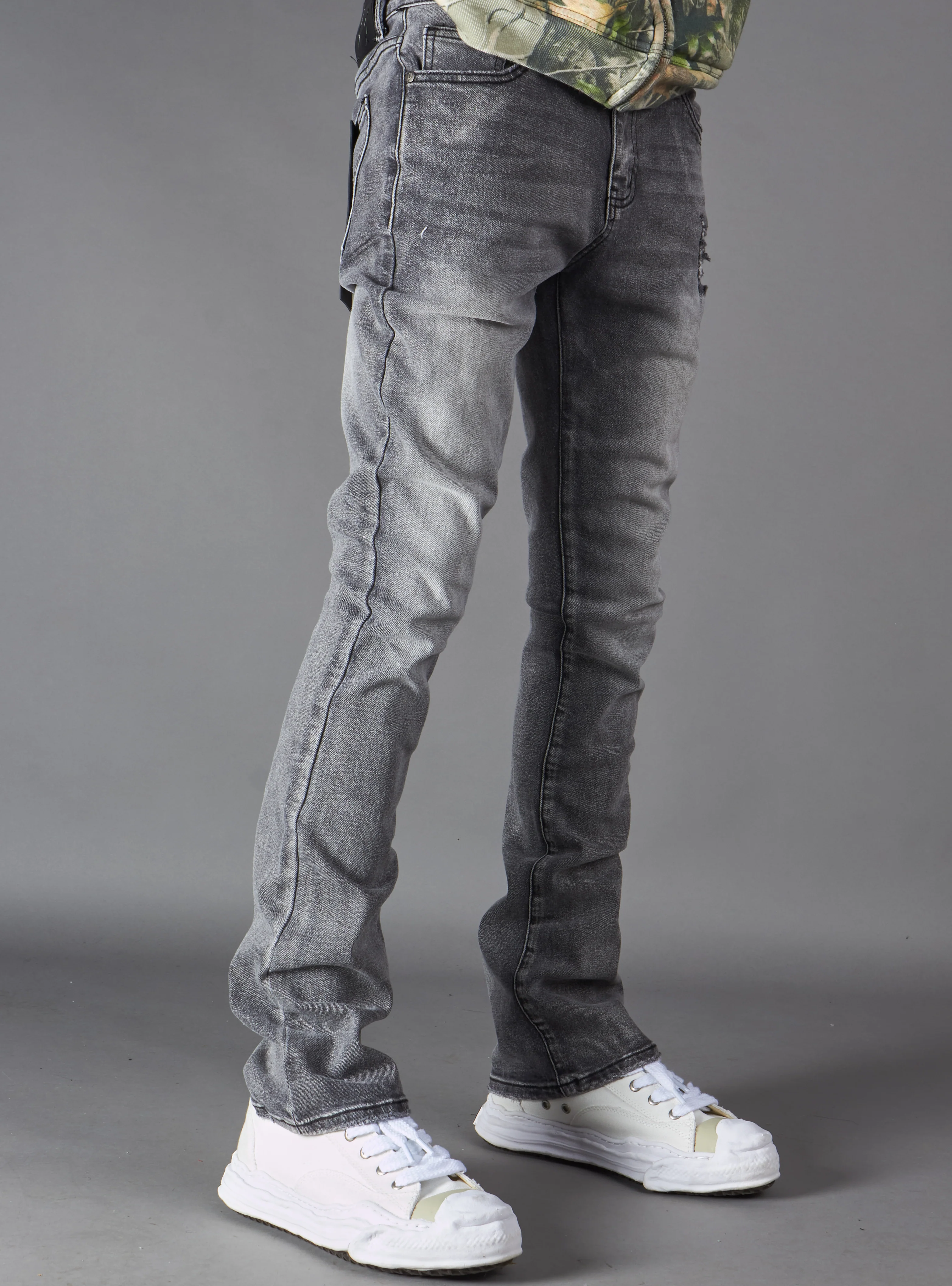 Politics Jeans - Dran Stacked - Grey - Hol-20 - Image 5